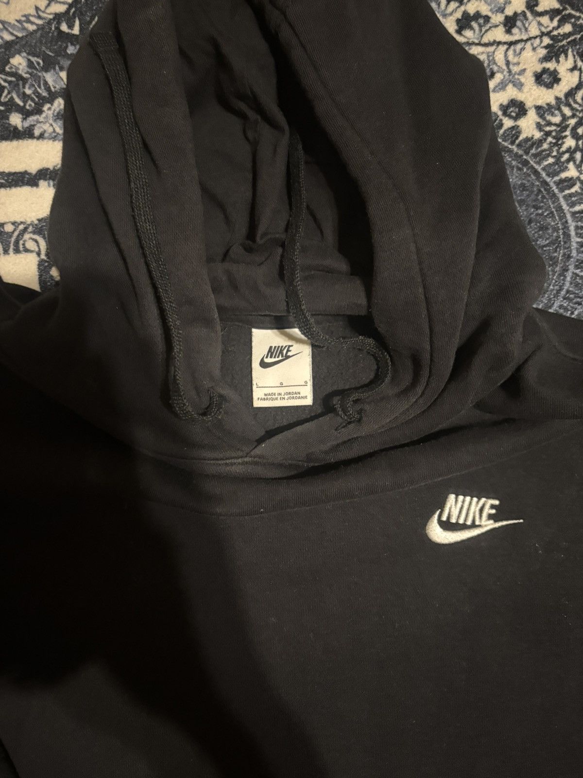 Nike Black Nike Pullover Hoodie Size US S / EU 44-46 / 1 - 3 Thumbnail