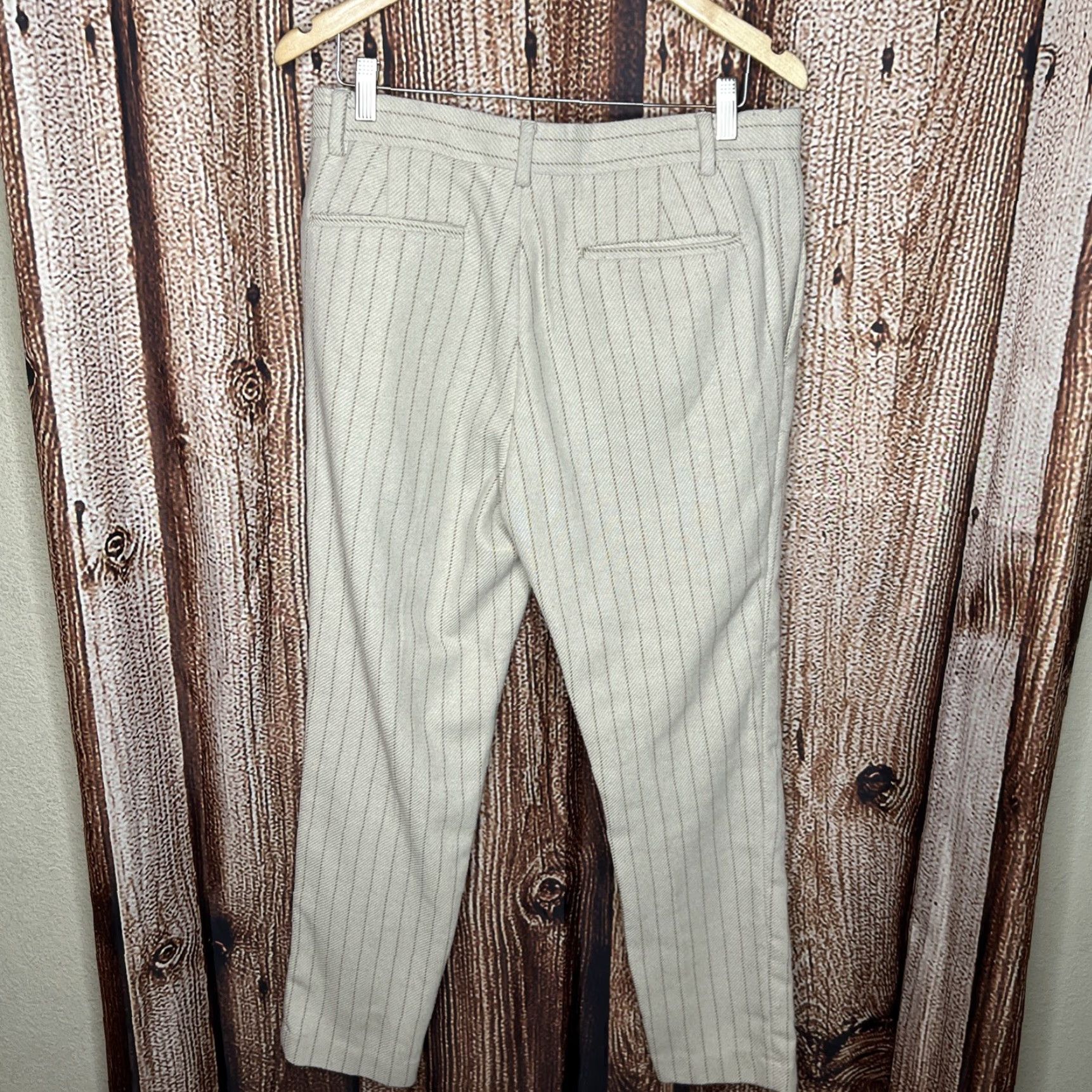 Asos ASOS Pants Mens 34x32 Tan Wool Blend Dress Trousers Slim Fit Modern Business Size US 34 / EU 50 - 3 Thumbnail