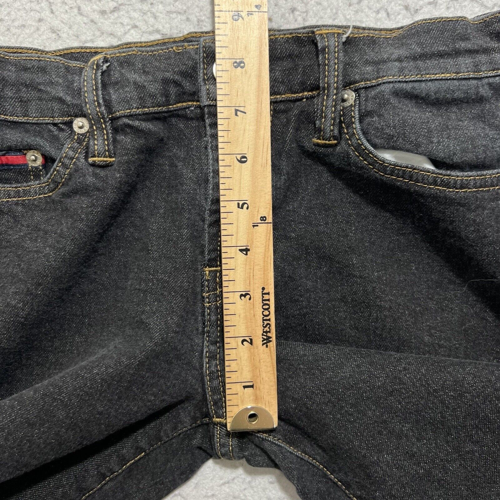 Tommy Hilfiger Vintage Tommy Hilfiger Jeans Flared Leg Gray Y2K Denim 2004 Size 28" / US 6 / IT 42 - 12 Thumbnail