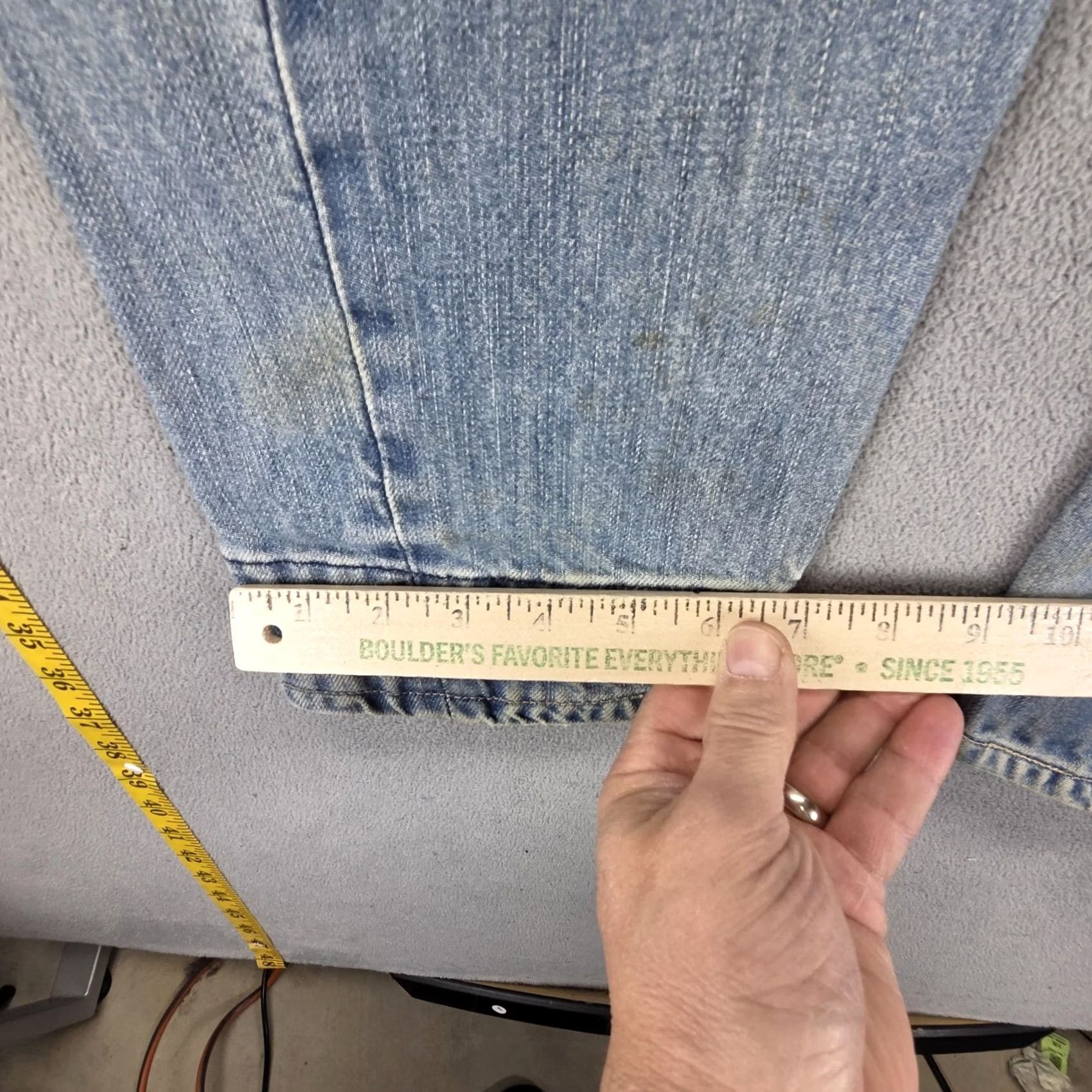 Levi's Vintage Levi'S Engineered Jeans Womens Straight Twisted One Pocket Fits 24x27 Size 42" / US 20 - 5 Thumbnail