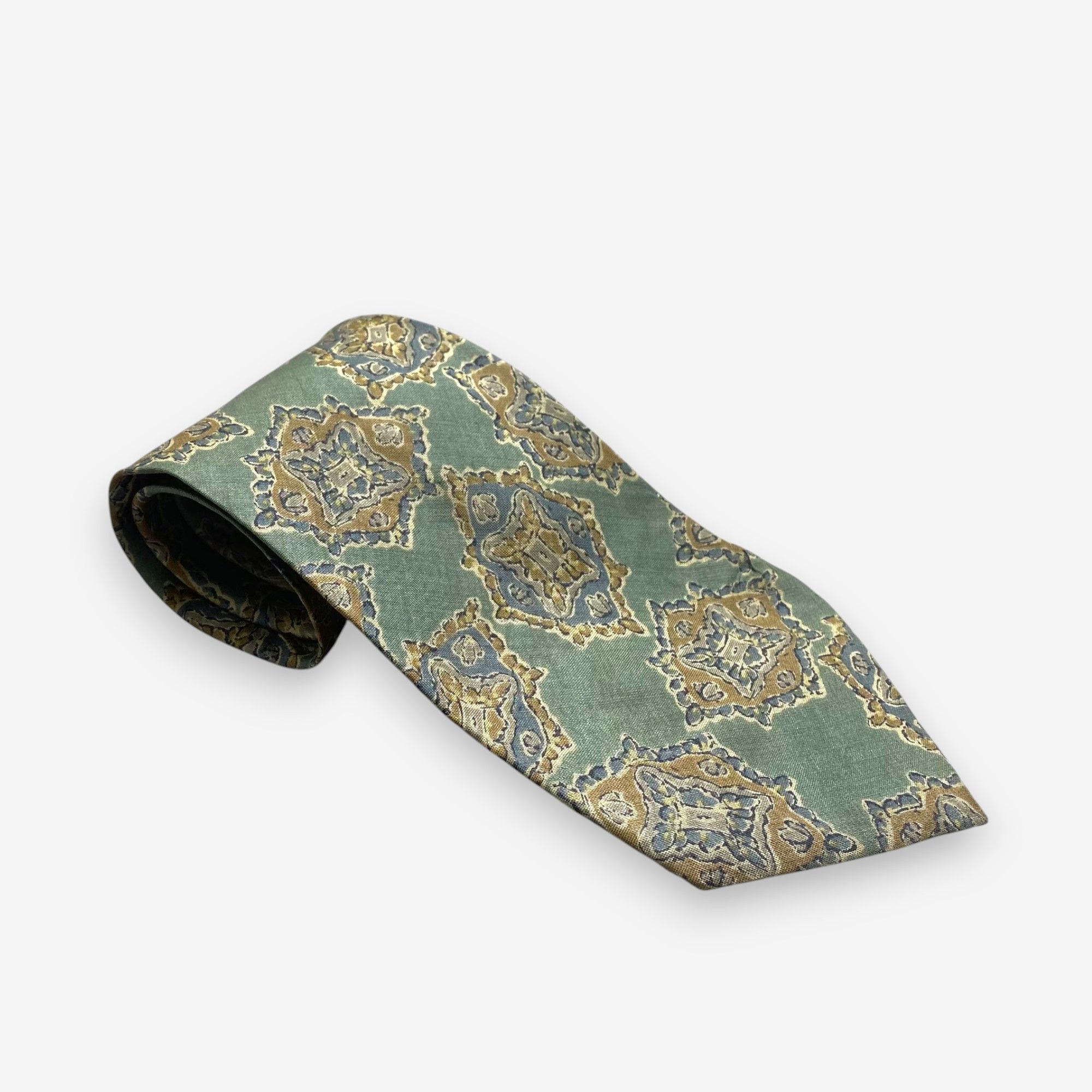Japanese Brand Vintage Yves Saint Laurent SILK Necktie Cravate Pure Silk Size ONE SIZE - 1 Thumbnail
