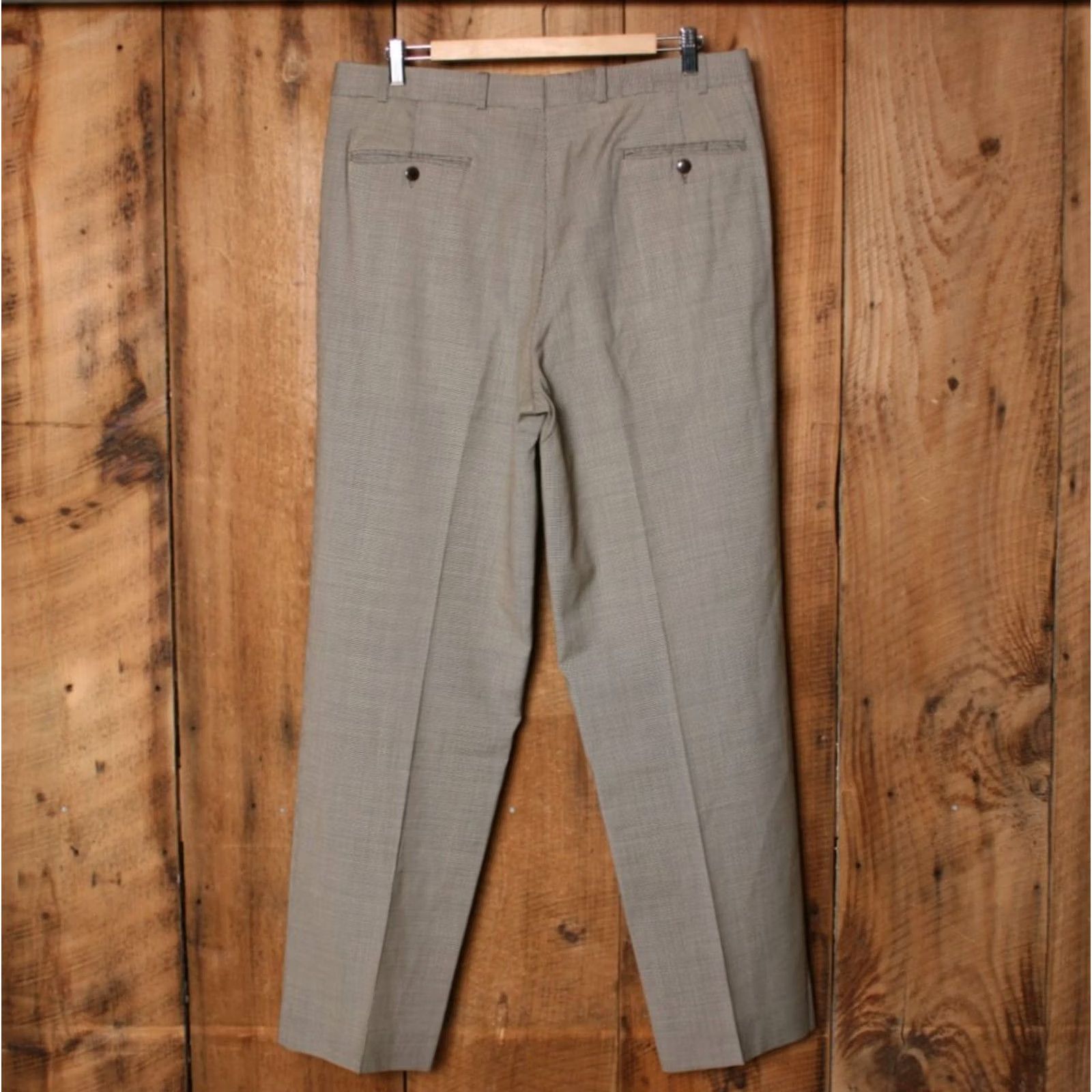 Ralph Lauren Ralph Lauren Polo University Dress Slacks Wool & Cashmere Houndstooth Zip W35 L32 Multicolor Dress Pants Mens 120's Raised Rise 12" Inseam 32" Size US S / EU 44-46 / 1 - 3 Thumbnail