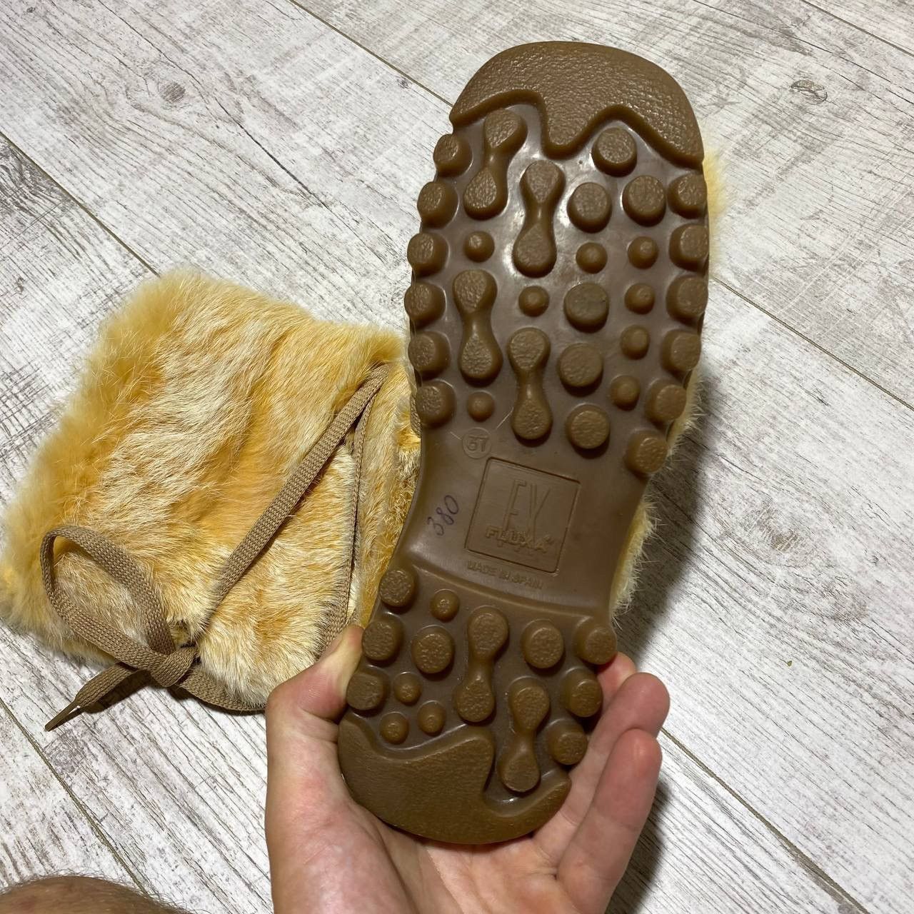 Flux Vintage Y2K Fluxa Rabbit Fur Boots Size US 7 / IT 37 - 11 Thumbnail