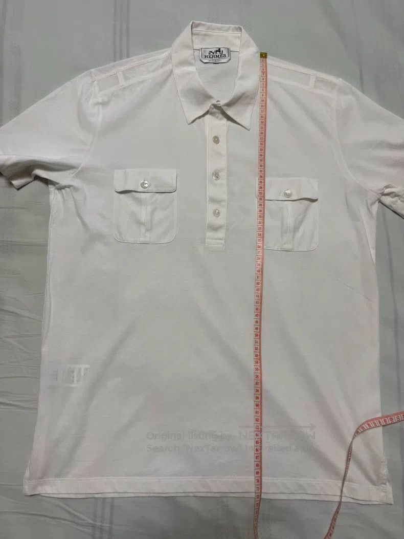 Hermes Hermes Knitted short-sleeved shirt Size US L / EU 52-54 / 3 - 5 Thumbnail