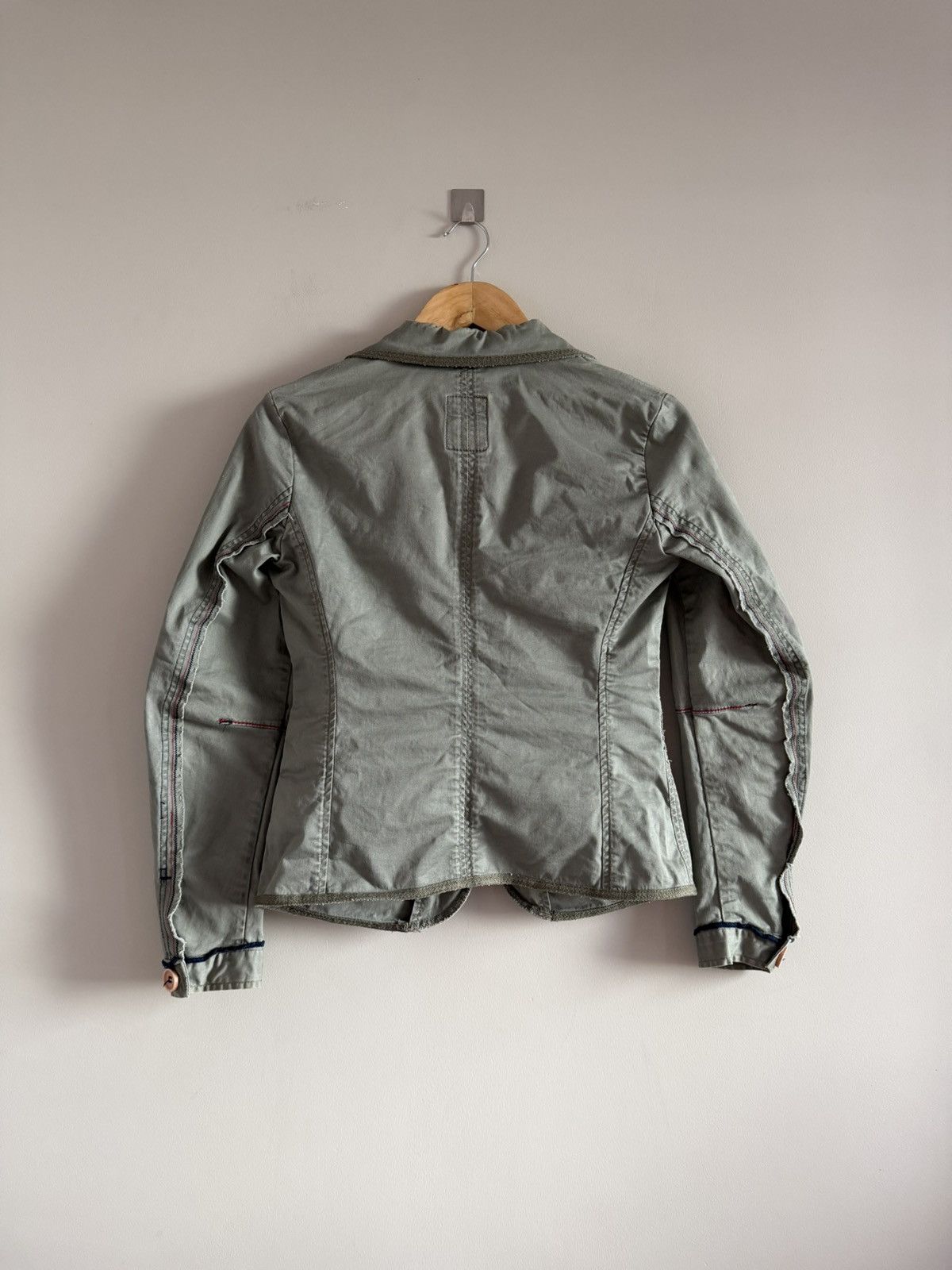 Marithe + Francois Girbaud Marithé François Girbaud Olive Cropped Jacket Size M / US 6-8 / IT 42-44 - 5 Thumbnail