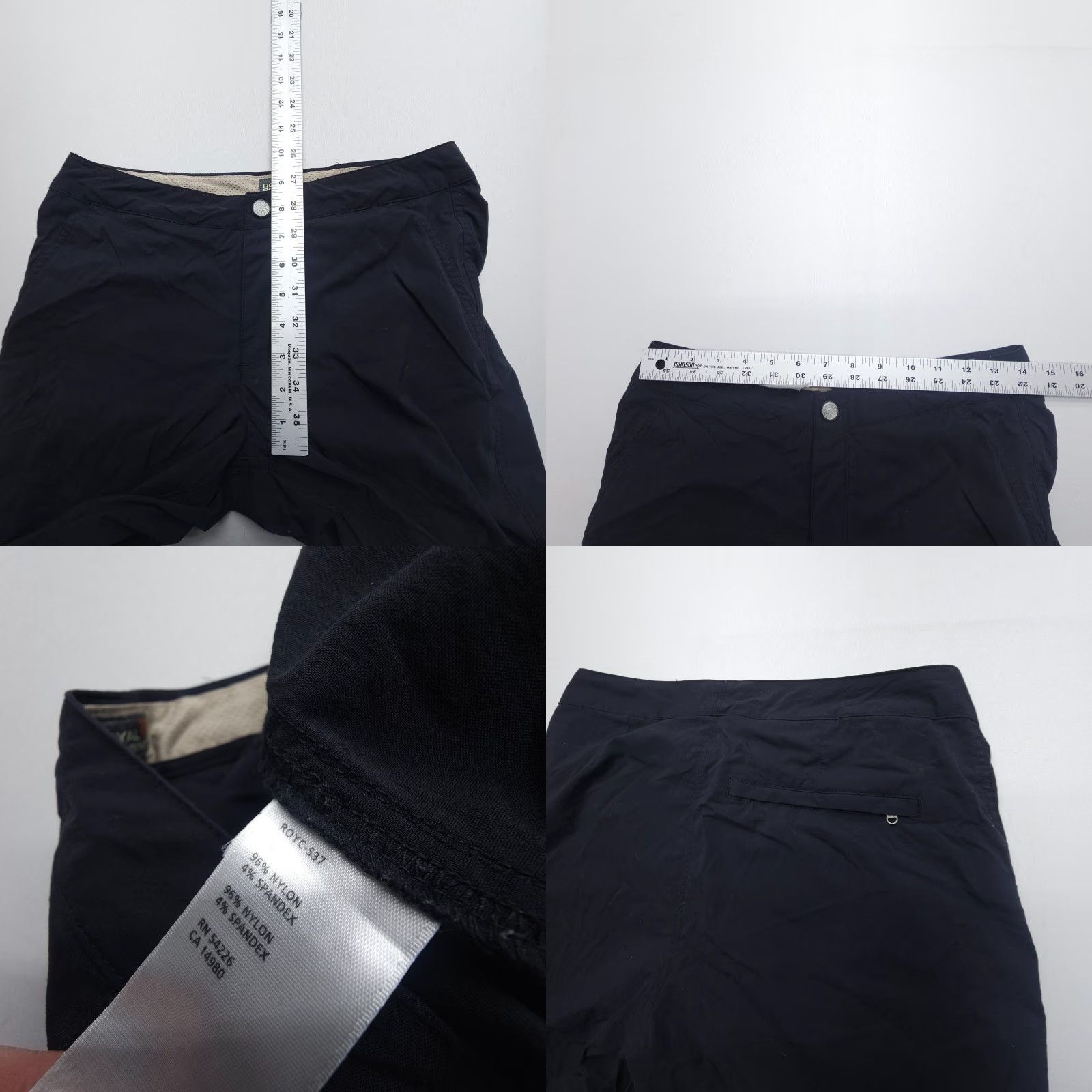 Royal Robbins VINTAGE Royal Robbins Capri Hiking Pants Womens 4 Black Light Mini Cargo Pocket Y2K Gorp Size 28" / US 6 / IT 42 - 8 Thumbnail