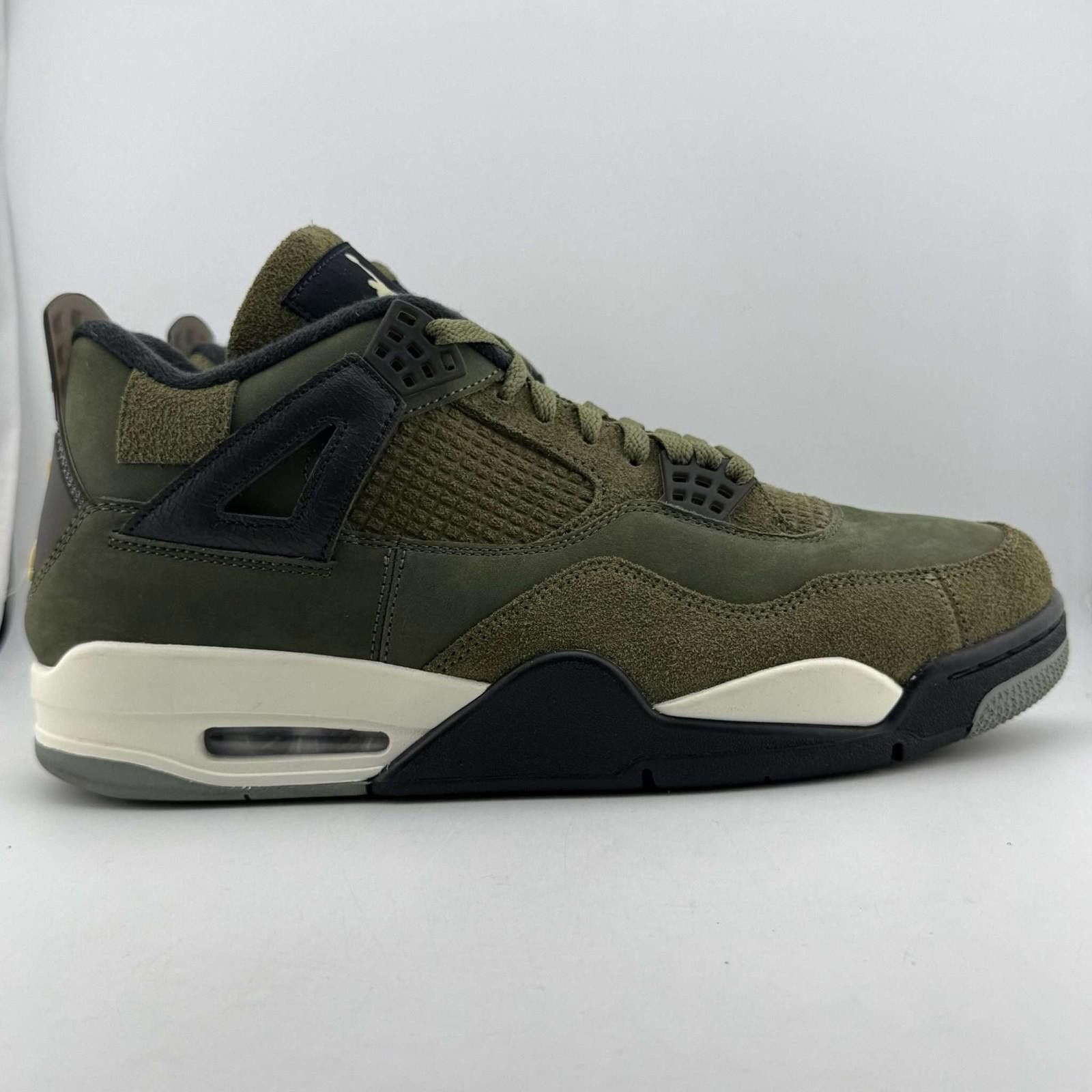 Jordan Brand Jordan 4 Retro Craft Medium Olive 12 Used OG Box FB9927-200 Size US 12 / EU 45 - 4 Thumbnail