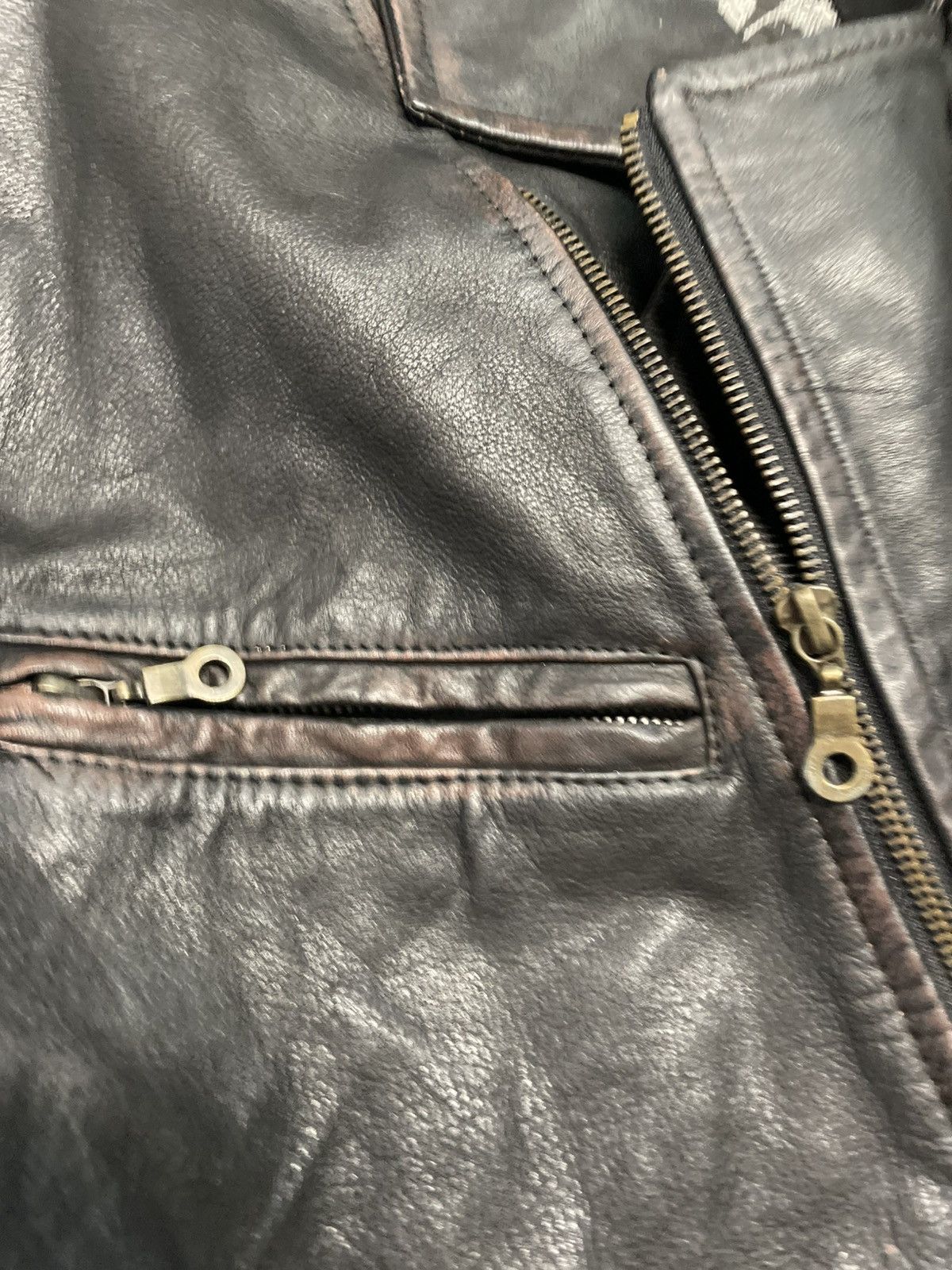 Vintage Vintage 80s 90s The Flying jacket moto leather archive Size US L / EU 52-54 / 3 - 13 Thumbnail