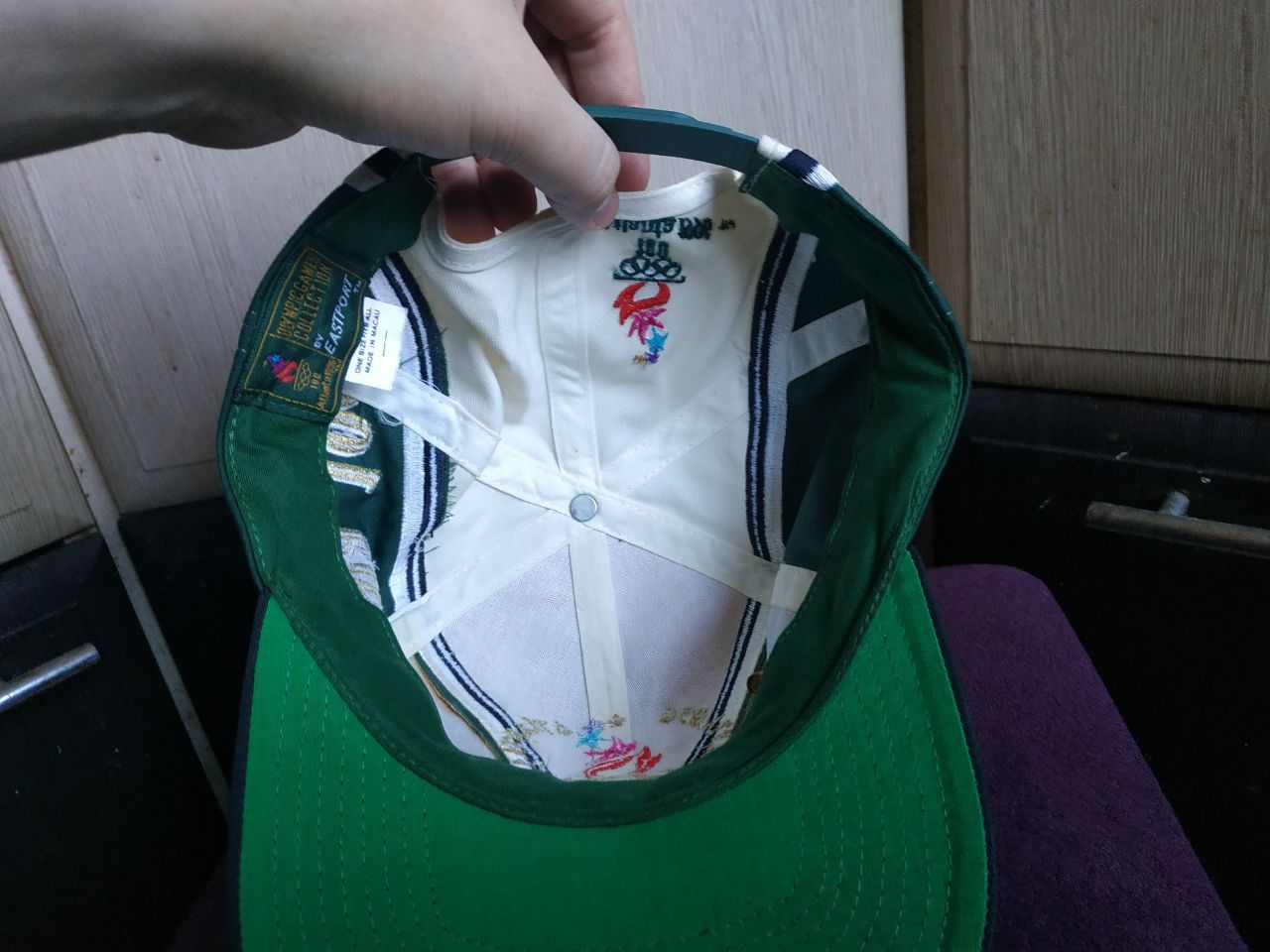 USA Olympics Vintage 1996 Atlanta Olympics Hat Eastport SnapbackPanasonic Size ONE SIZE - 6 Thumbnail