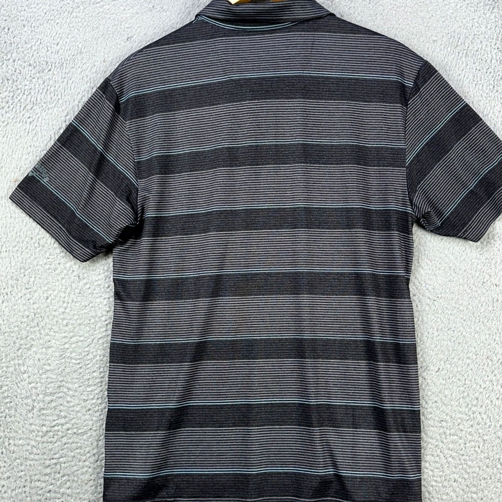 Callaway Callaway Polo Golf Shirt Small Gray Stripes Short Sleeve Mens Regular Fit Breathing Stretch Opti-Dri Rugby Golf Ladies? Size US S / EU 44-46 / 1 - 2 Thumbnail