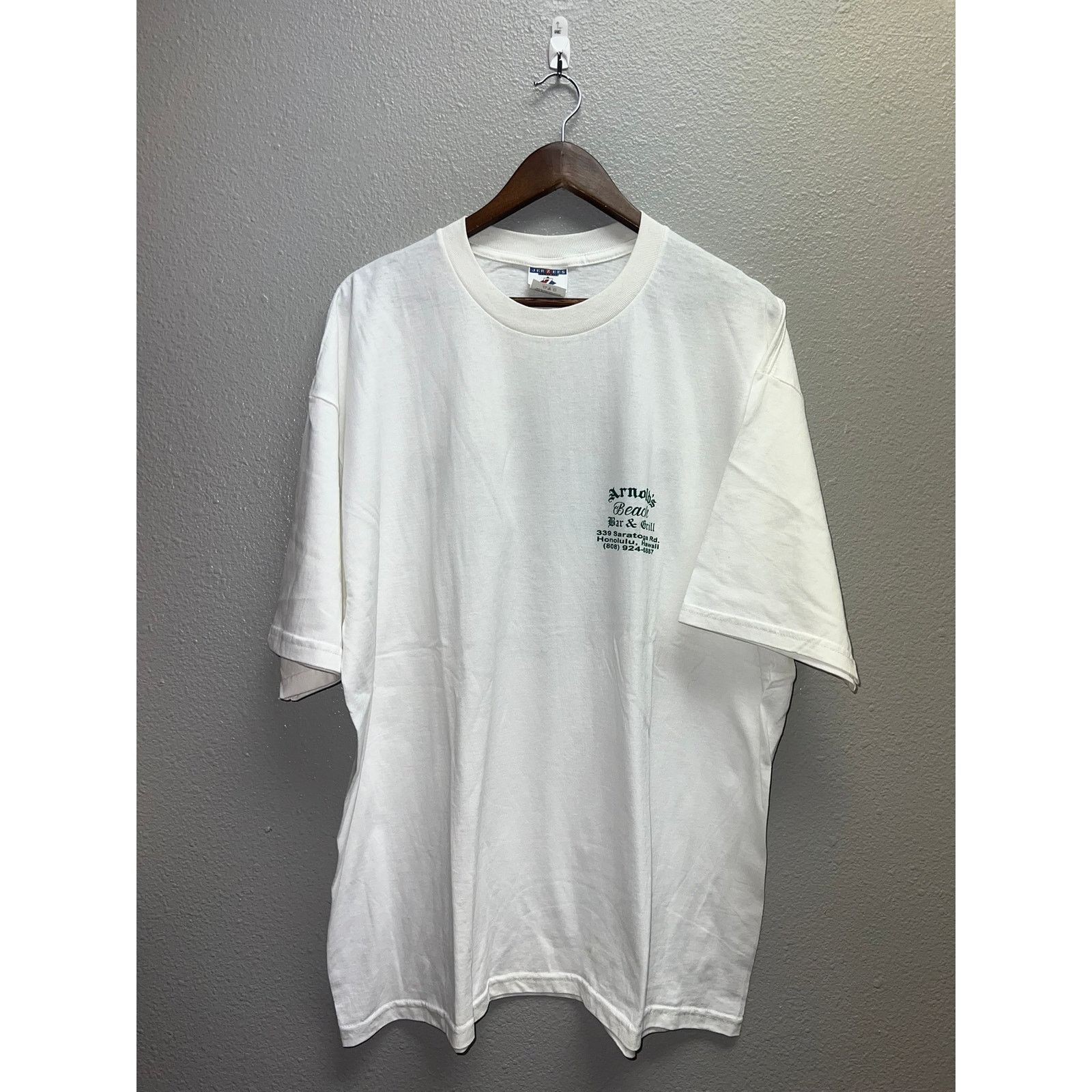Jerzees Vintage Honolulu Shirt I Ate Arnolds Balls Beach Bar Hawaii Size US XL / EU 56 / 4 - 2 Thumbnail