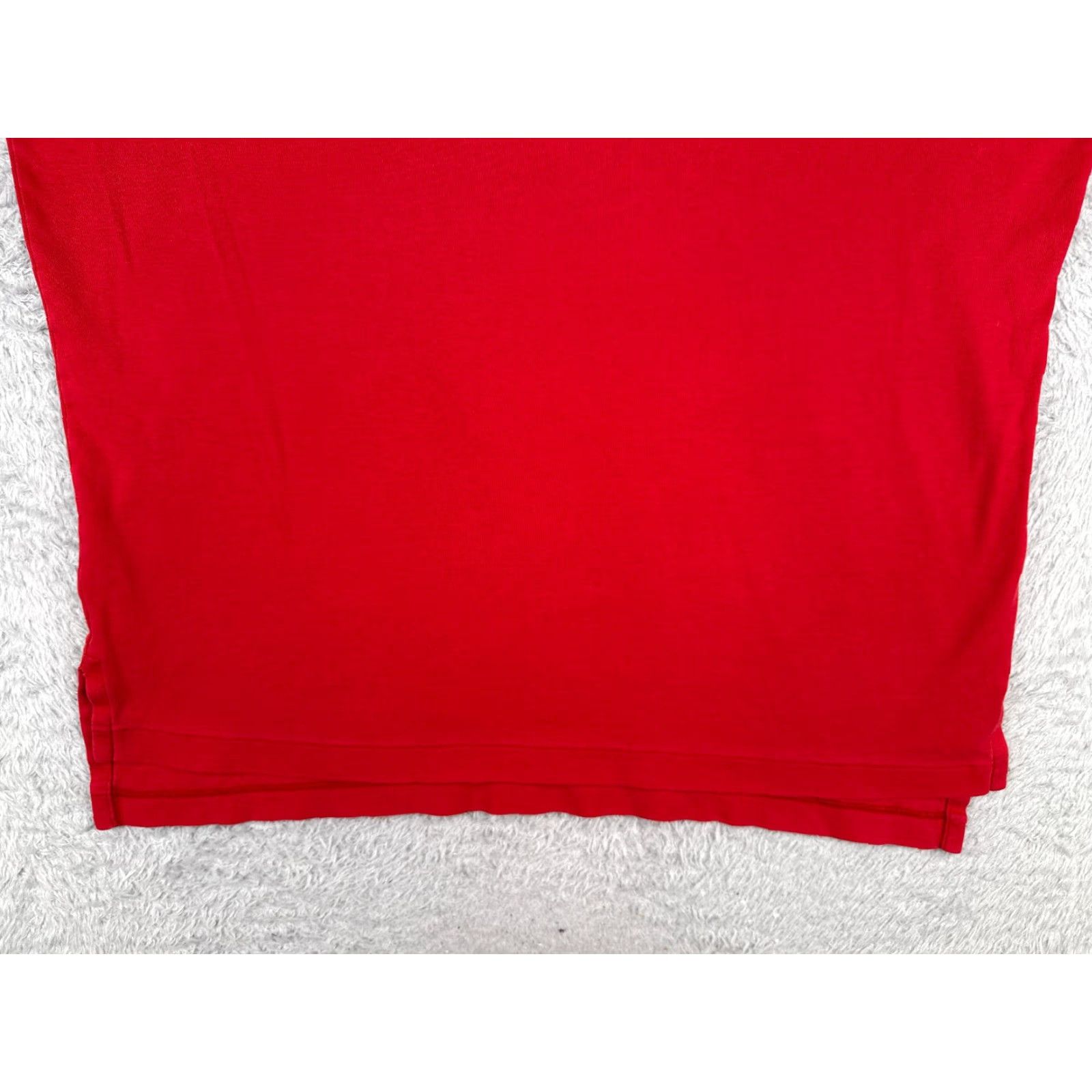 Ralph Lauren VINTAGE Ralph Lauren Shirt Polo Adult XL Red Short Sleeve 100% Cotton Polo Shirt Men’s Slim Fit Size US XL / EU 56 / 4 - 5 Thumbnail