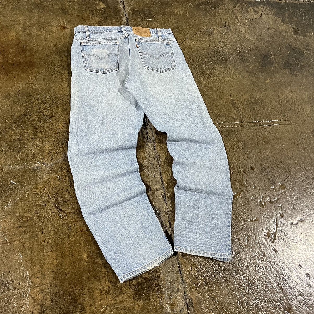Levi's × Vintage Crazy Vintage 90s Levi's 505 Orange Tab Jeans Faded Skater Size US 36 / EU 52 - 5 Thumbnail