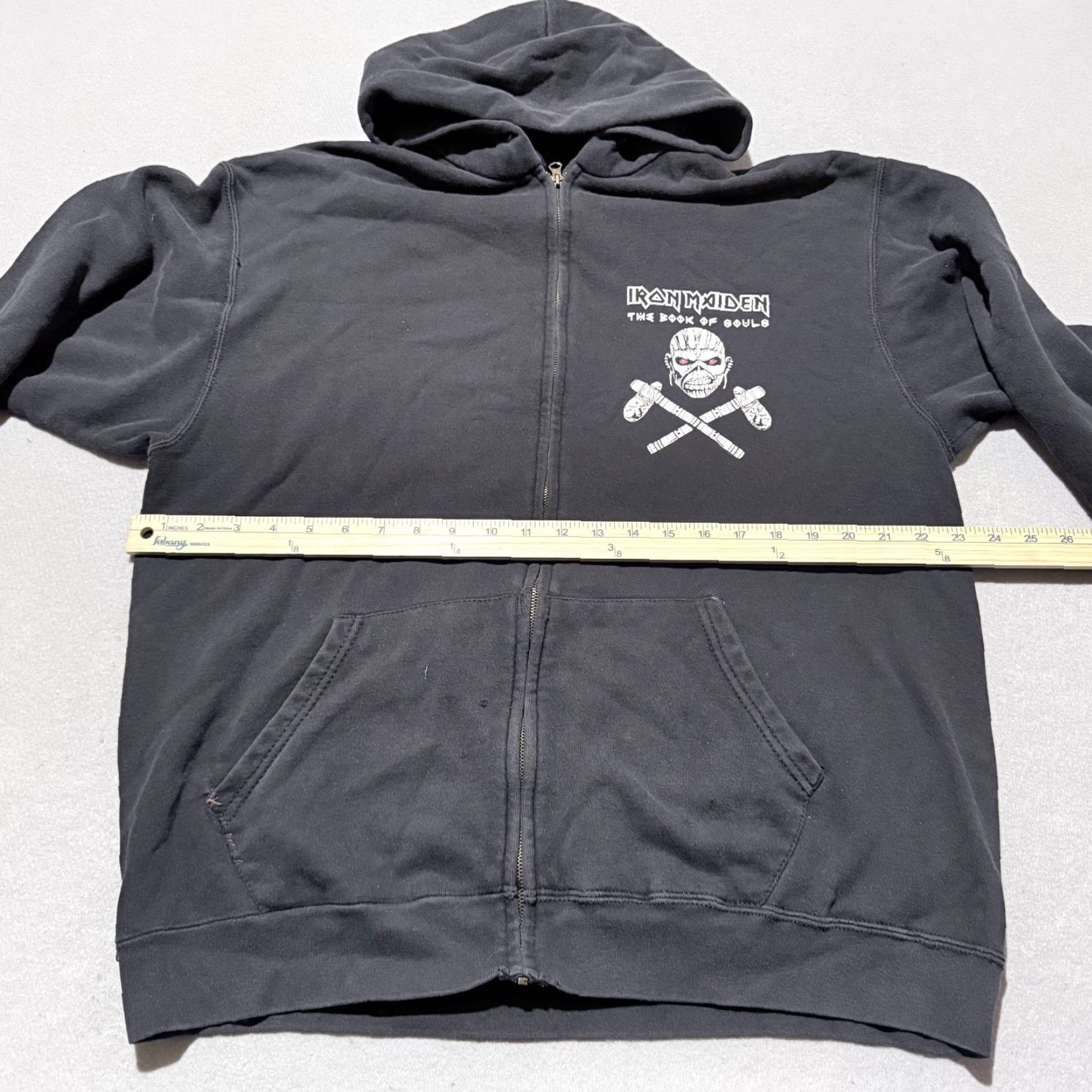 Fruit Of The Loom Iron Maiden The Book of Souls Fruit of the Loom Full Zip Hoodie Black Medium Size US M / EU 48-50 / 2 - 8 Thumbnail