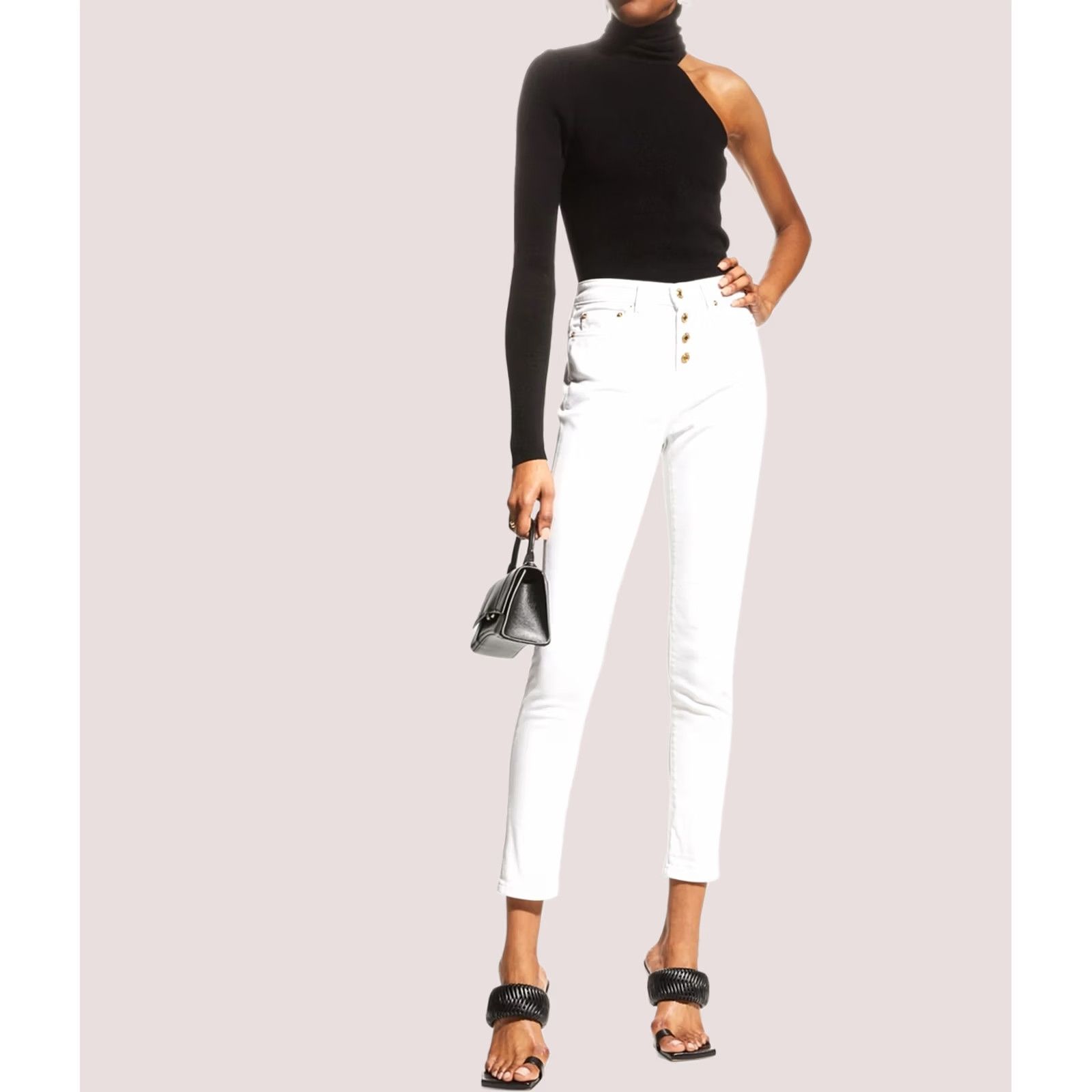 Michael Kors Michael Kors Womens Skinny Jeans white 6 Size 28" / US 6 / IT 42 - 1 Thumbnail