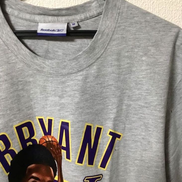Reebok Kobe Bryant NBA Los Angeles Lakers Reebok Gray T Shirt Size M Vintage Rare Size US M / EU 48-50 / 2 - 4 Thumbnail