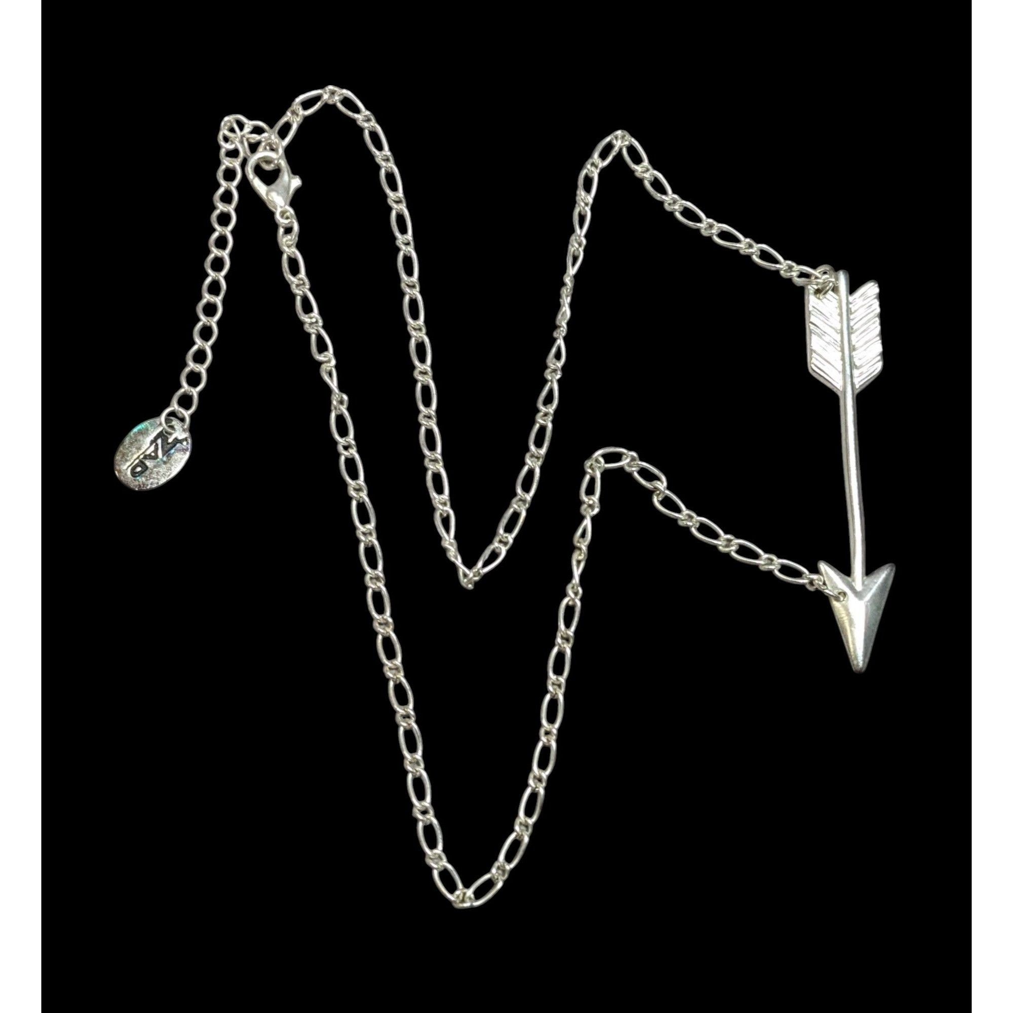 Other ZAD Vintage 90s Silver Tone Arrow Necklace Size ONE SIZE - 1 Thumbnail