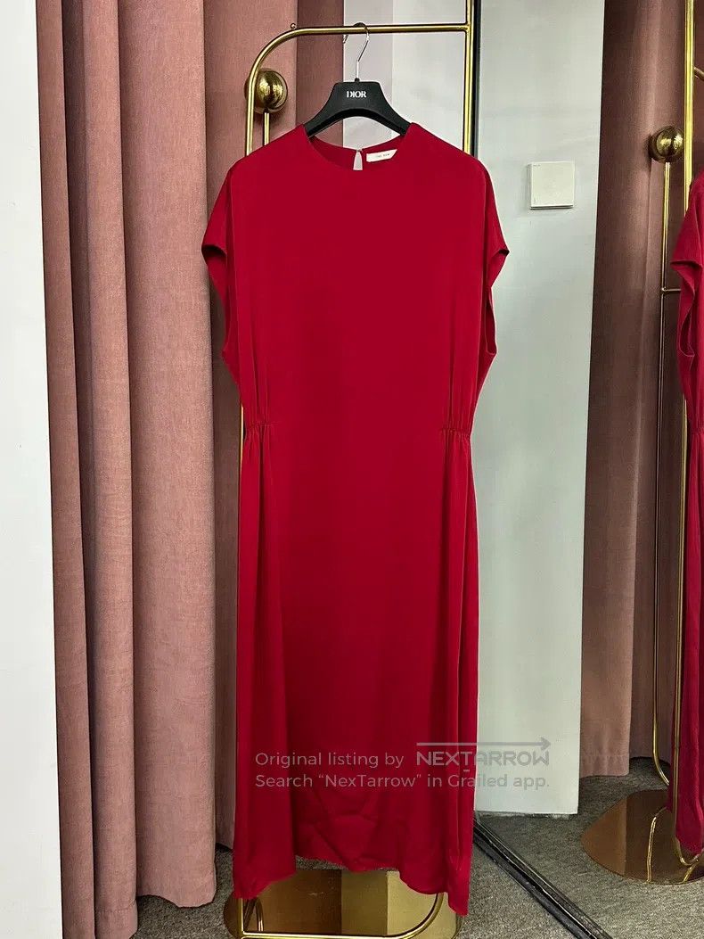 The Row The Row Red silk sleeveless dress Size XS / US 0-2 / IT 36-38 - 1 Thumbnail