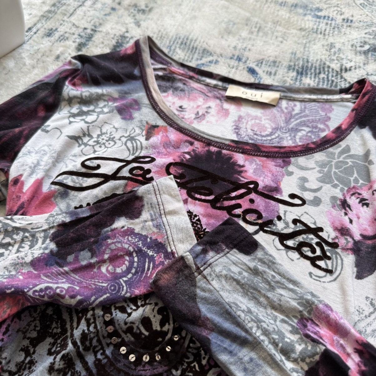 Hysteric Glamour 📌 OUI Japan style Floral Y2K JPG vibe Long Sleeve Size M / US 6-8 / IT 42-44 - 8 Thumbnail