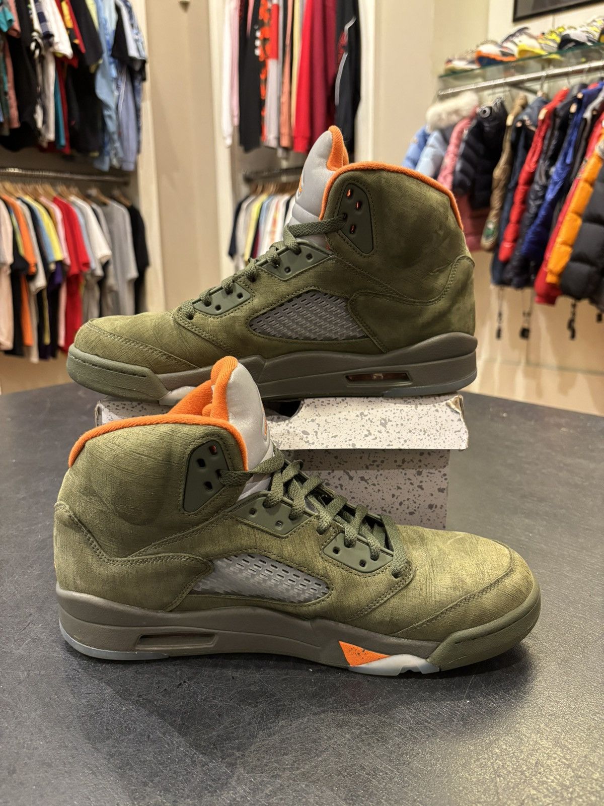Jordan Brand Jordan 5 Retro ‘Olive’ Size US 11.5 / EU 44-45 - 2 Thumbnail