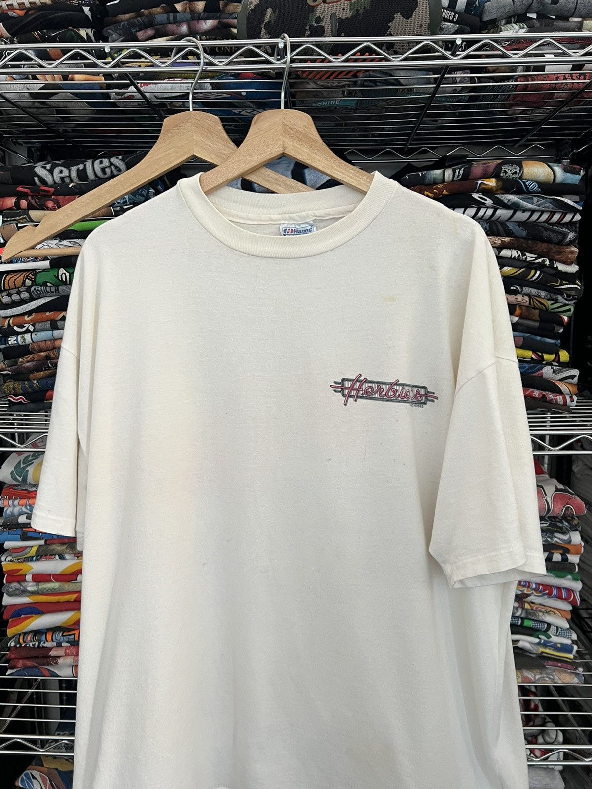 Hanes 1992 Herbies The Hustler Hot Rods Muscle Cars Single Stitch Size US XXL / EU 58 / 5 - 2 Thumbnail
