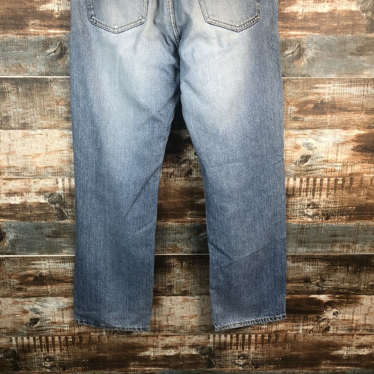 Japanese Brand DL Uniqlo Blue Distressed Denim Pants #C292 Size US 32 / EU 48 - 15 Thumbnail