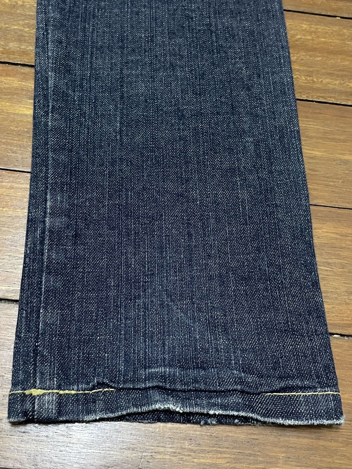 Le Grande Bleu (L.G.B.) Rare Design Vintage Japanese Brand Tip Top Jeans 1990s Size US 31 - 8 Thumbnail