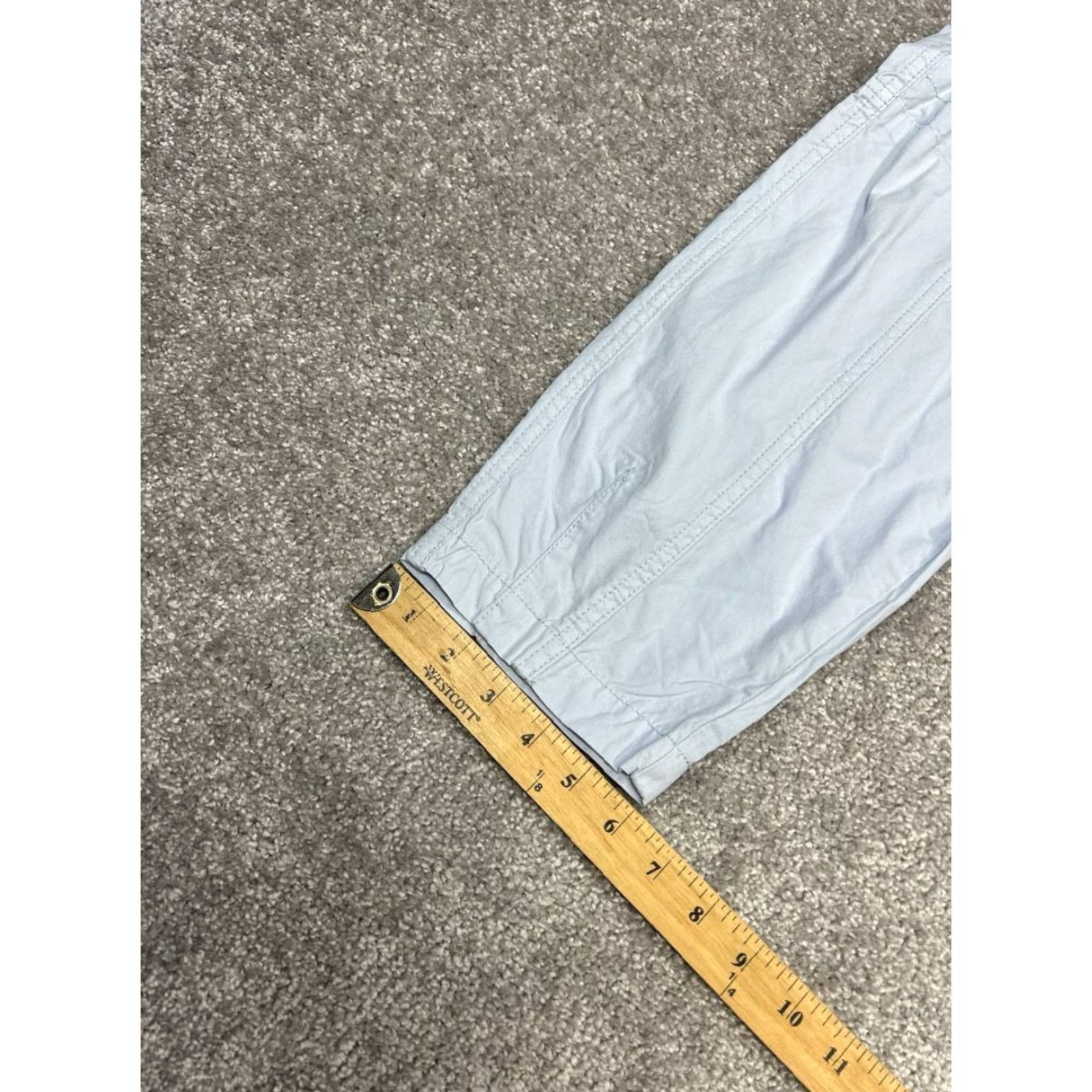Anthropologie Maeve Anthropologie Cargo Pants Womens 24 Blue Cotton Tapered Leg High Rise Casual Pants Bohemian 90s Mens Women Girls or? Size 42" / US 20 - 3 Thumbnail