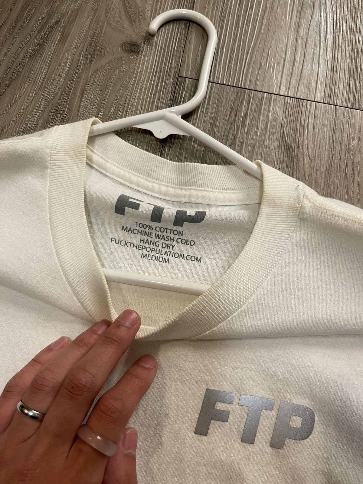 Fuck The Population FTP 3M OG Logo Tee Size US M / EU 48-50 / 2 - 3 Thumbnail