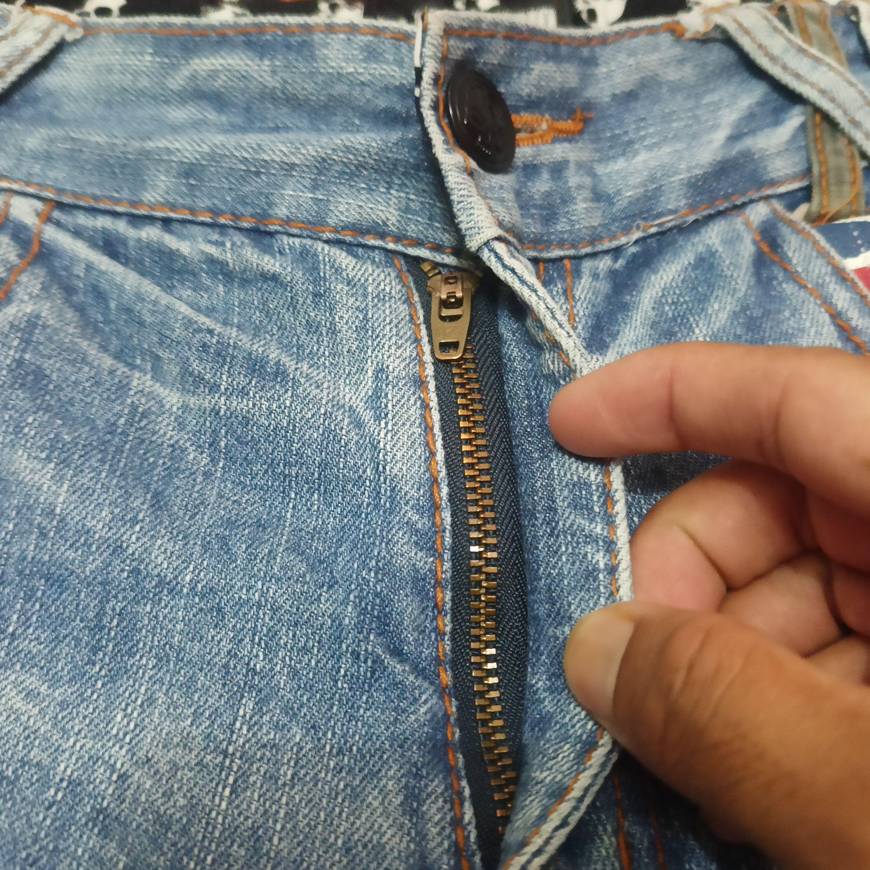 Japanese Brand RARE JEANS SKULLS BA-TSU STUDIOS BOY Flared Denim Size US 29 - 8 Thumbnail