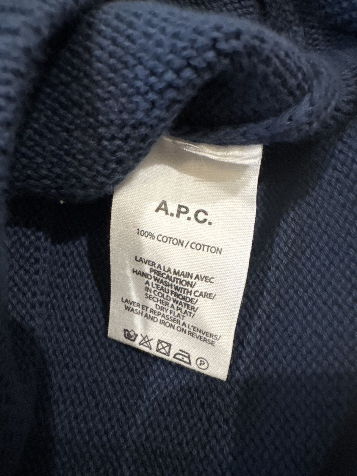 A.P.C. APC Blue Knit Sweater Size US XL / EU 56 / 4 - 4 Thumbnail