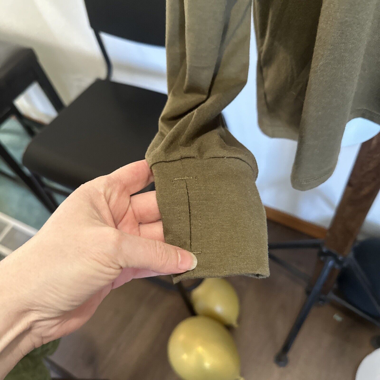 Other All In Motion Sz XL Olive Green Womens Yoga Long Sleeve Size XL / US 12-14 / IT 48-50 - 3 Thumbnail