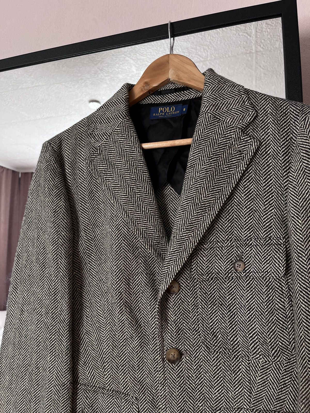 Polo Ralph Lauren Polo Ralph Lauren Herringbone Linen/Silk/Wool Blazer Size M / US 6-8 / IT 42-44 - 3 Thumbnail