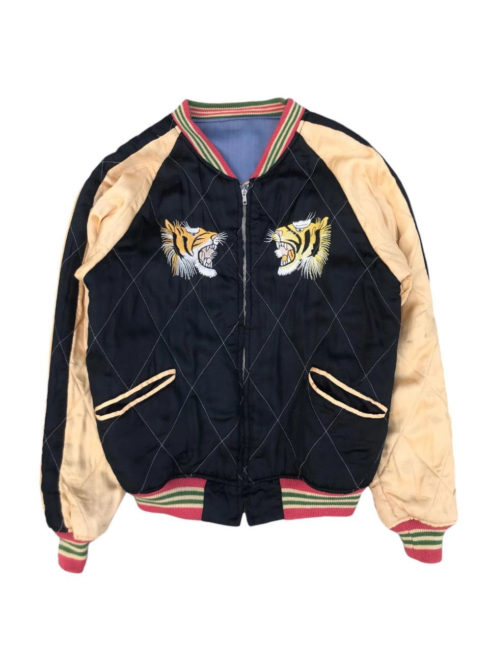 ジャケット・アウター silver stone 90's souvenir jacket Vintage Reversible Sukajan Jacket by Silver Stone