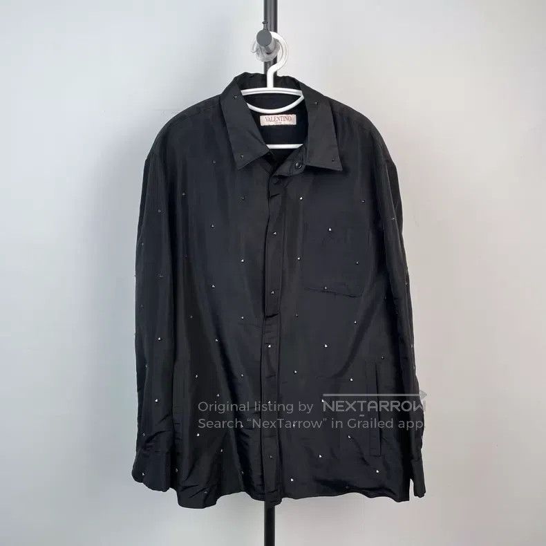 Valentino Valentino Solid color studded shirt Size L / US 10 / IT 46 - 1 Thumbnail