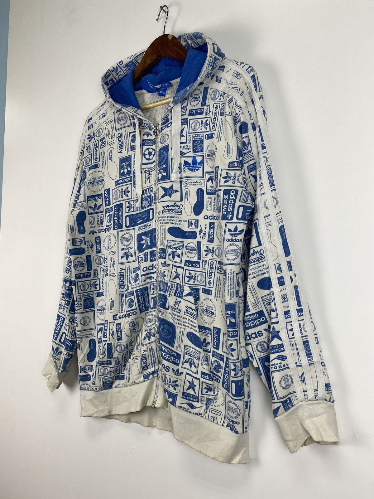 Adidas Adidas Full Logo zipper hoodie Size US M / EU 48-50 / 2 - 4 Thumbnail
