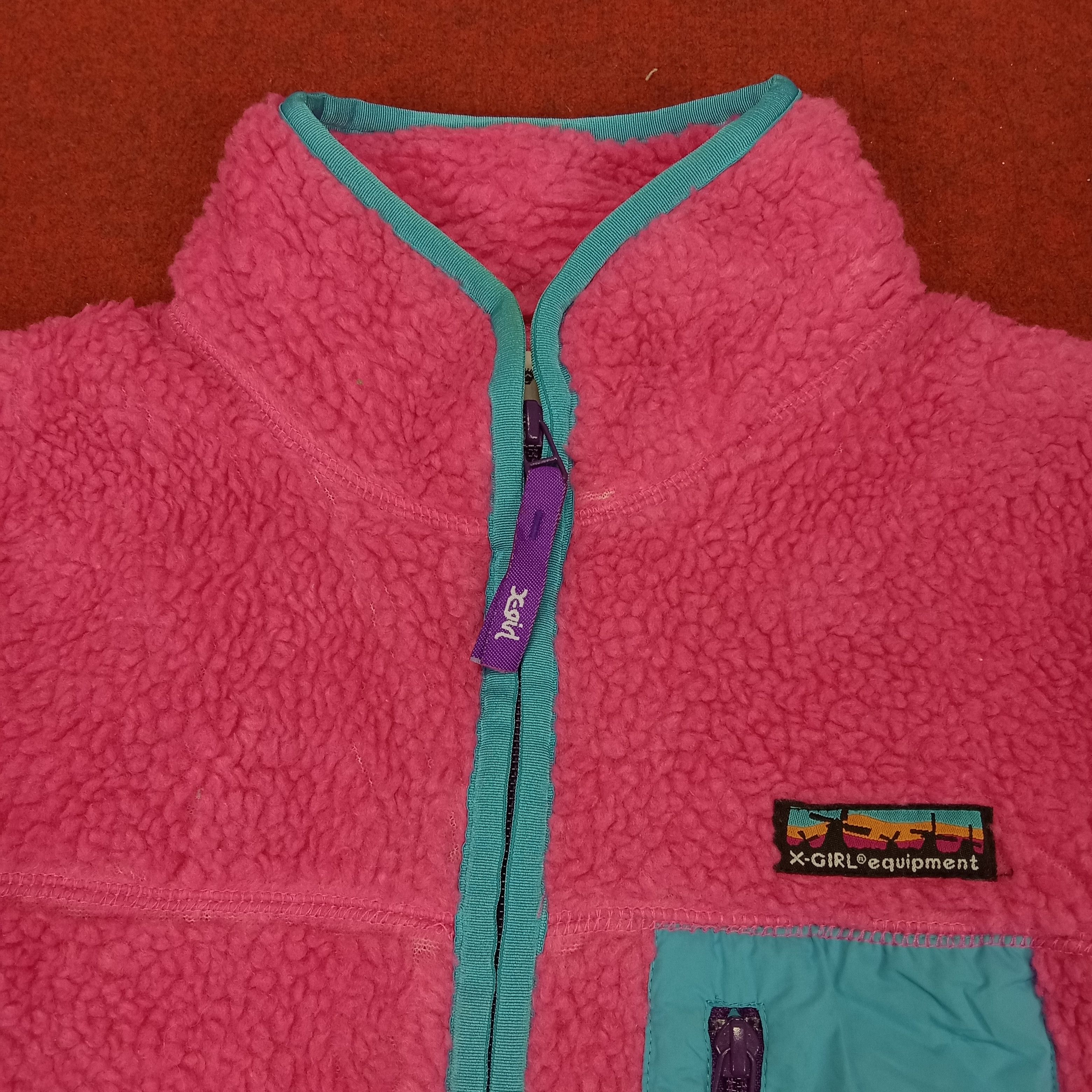 Japanese Brand × Vintage X-Girl Japanese Streetwear Style Women Fleece Jacket Size S / US 4 / IT 40 - 3 Thumbnail