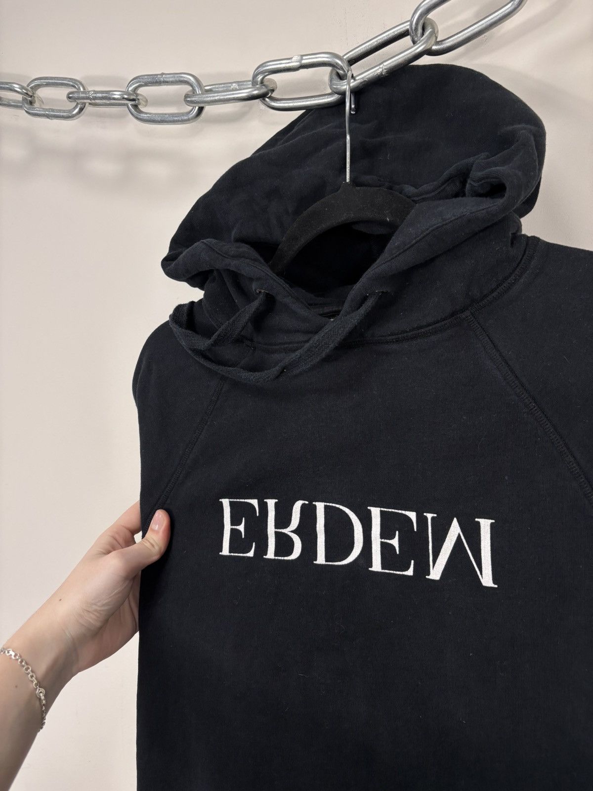 H&M Erdem X H&M Men’s Big Print Logo Hype Black Hoodie Size US S / EU 44-46 / 1 - 9 Thumbnail
