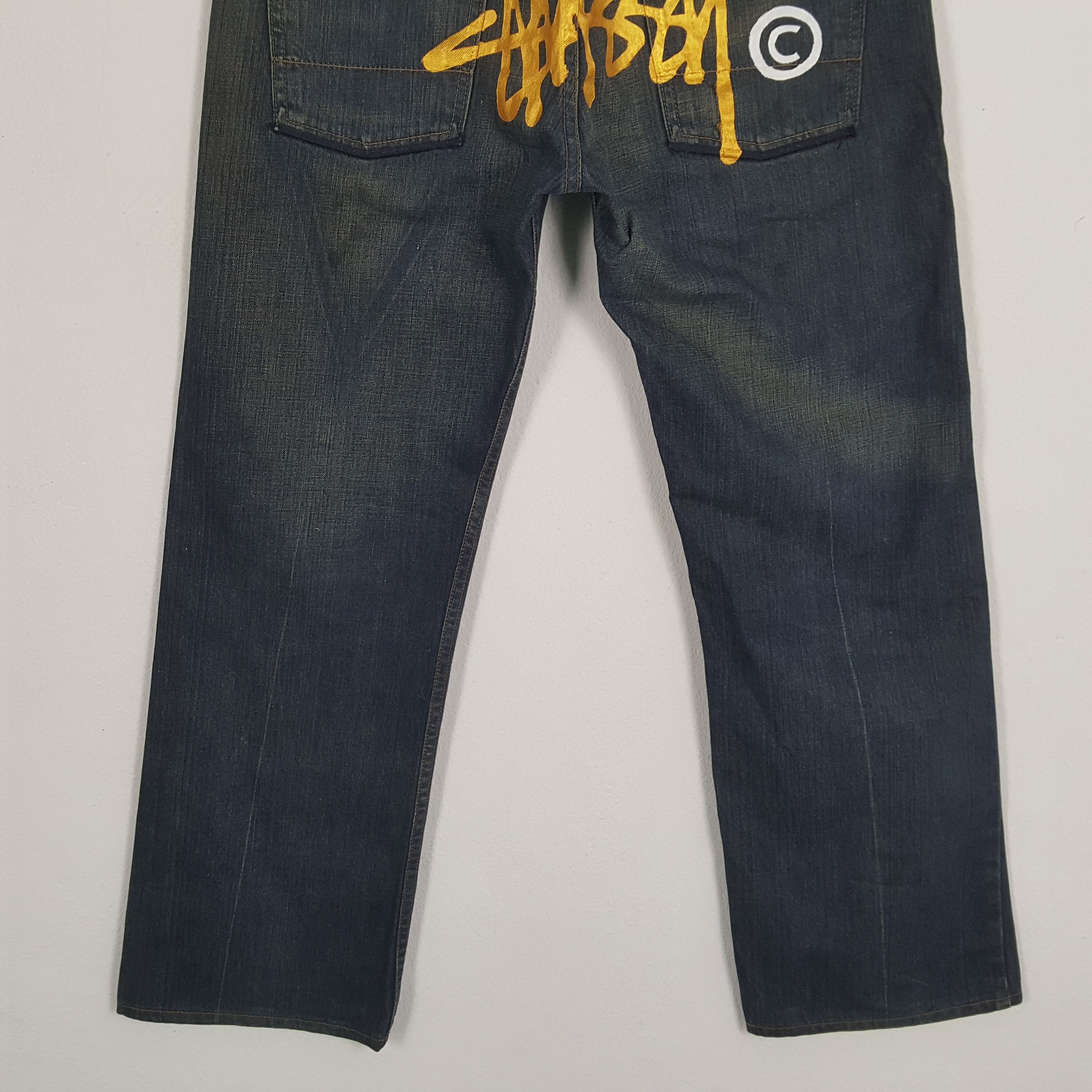 Stussy × Vintage Vintage STUSSY American Streetwear Style Big Logo Jeans Size US 32 / EU 48 - 3 Thumbnail