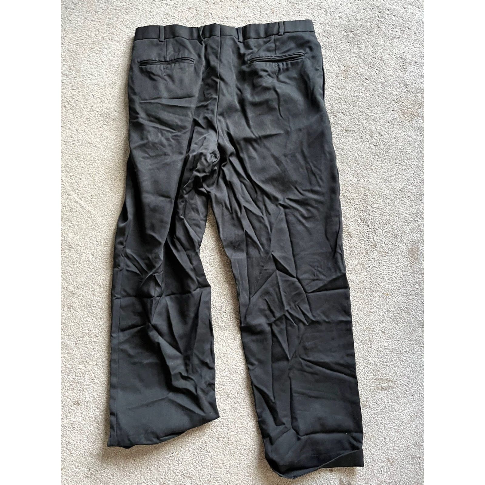 Brooks Brothers Brooks Brothers Wool Dress Pants Mens 34x29 Pleated Cuffed Black Classic Modern Size US 34 / EU 50 - 3 Thumbnail