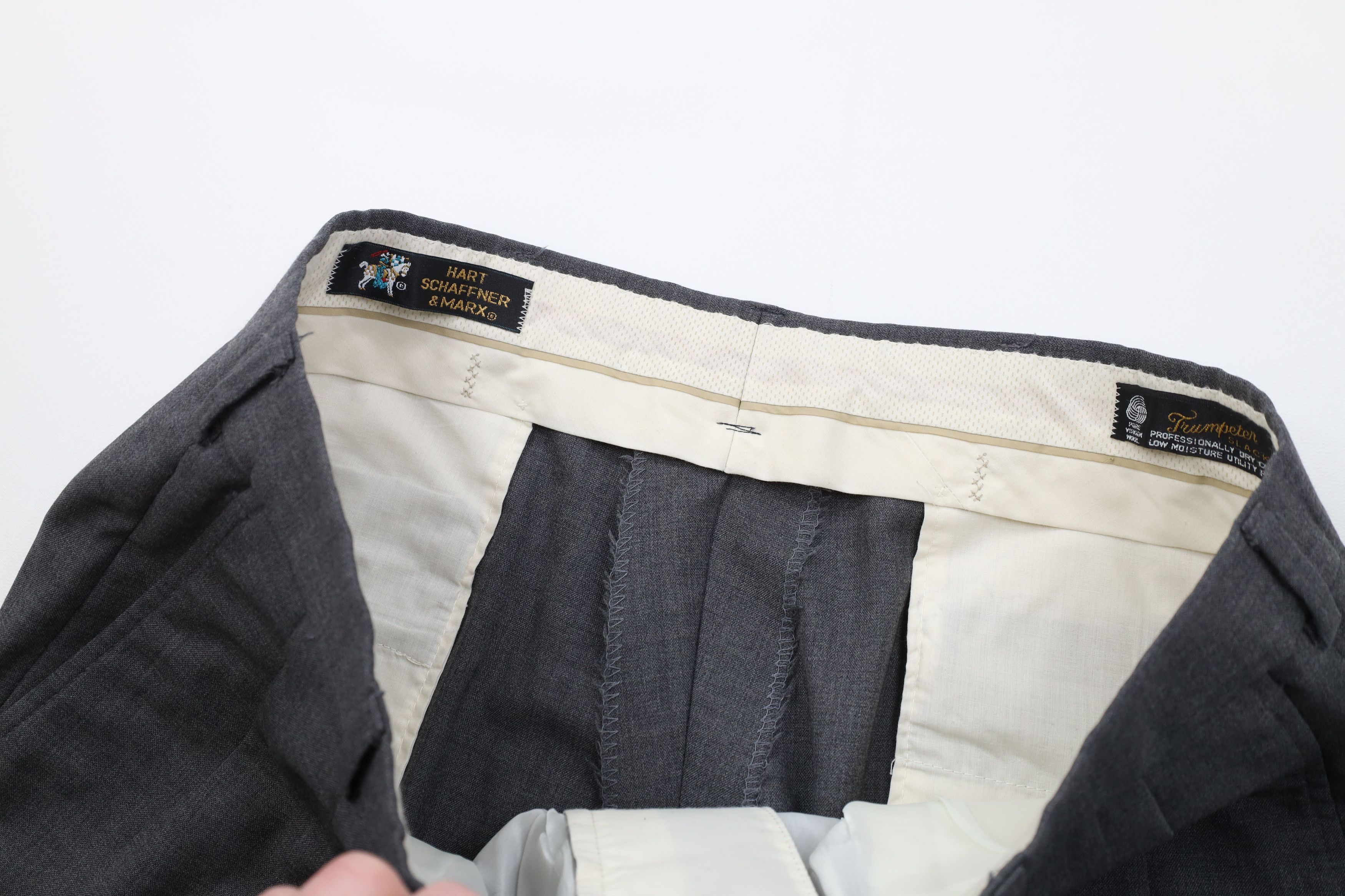 Vintage Vintage 90s Streetwear Pleated Wide Leg Chino Pants Gray USA Size US 36 / EU 52 - 8 Thumbnail
