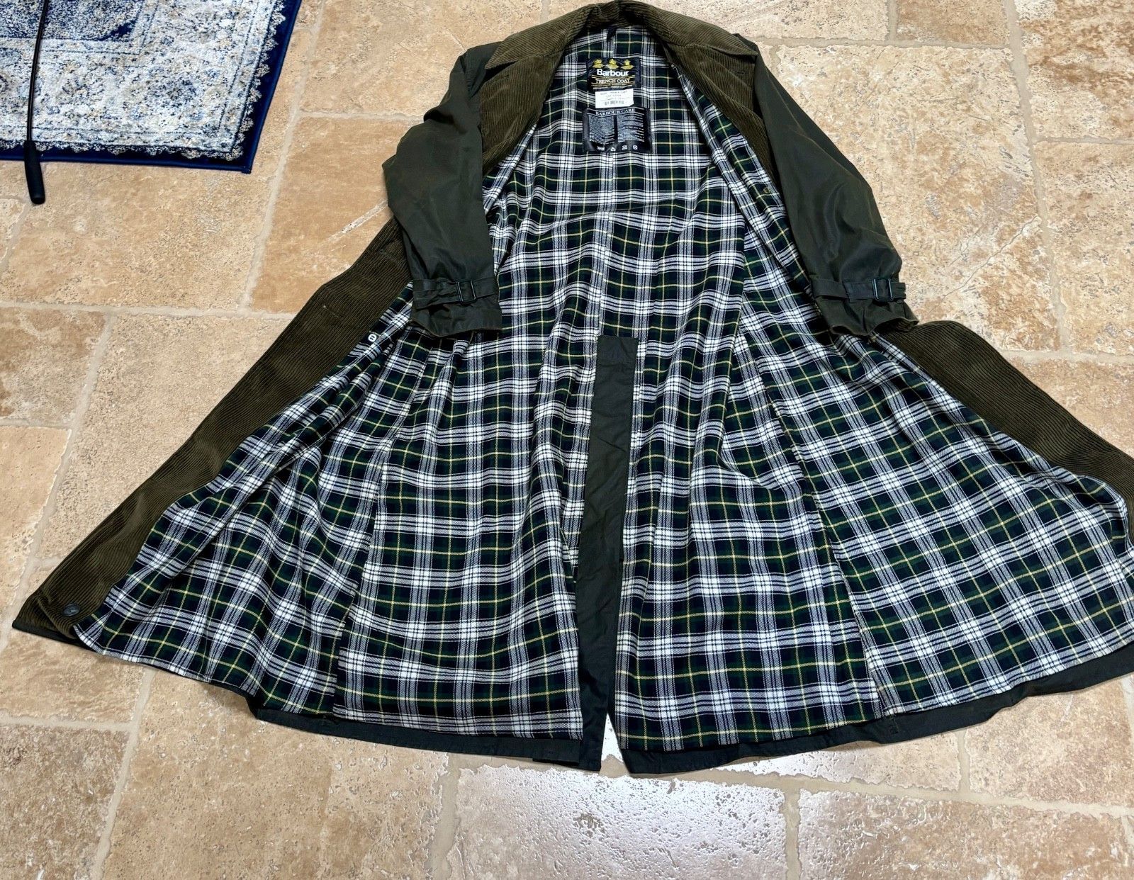 Barbour Vintage 90's Barbour Waxed Trench Coat Jacket A600 | Grailed