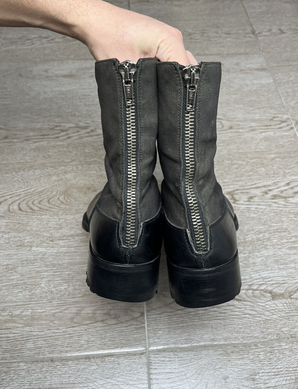 Miu Miu Miu Miu Leather Ankle Zip Guidi Style Boots 00s Size US 9.5 / EU 42-43 - 18 Thumbnail