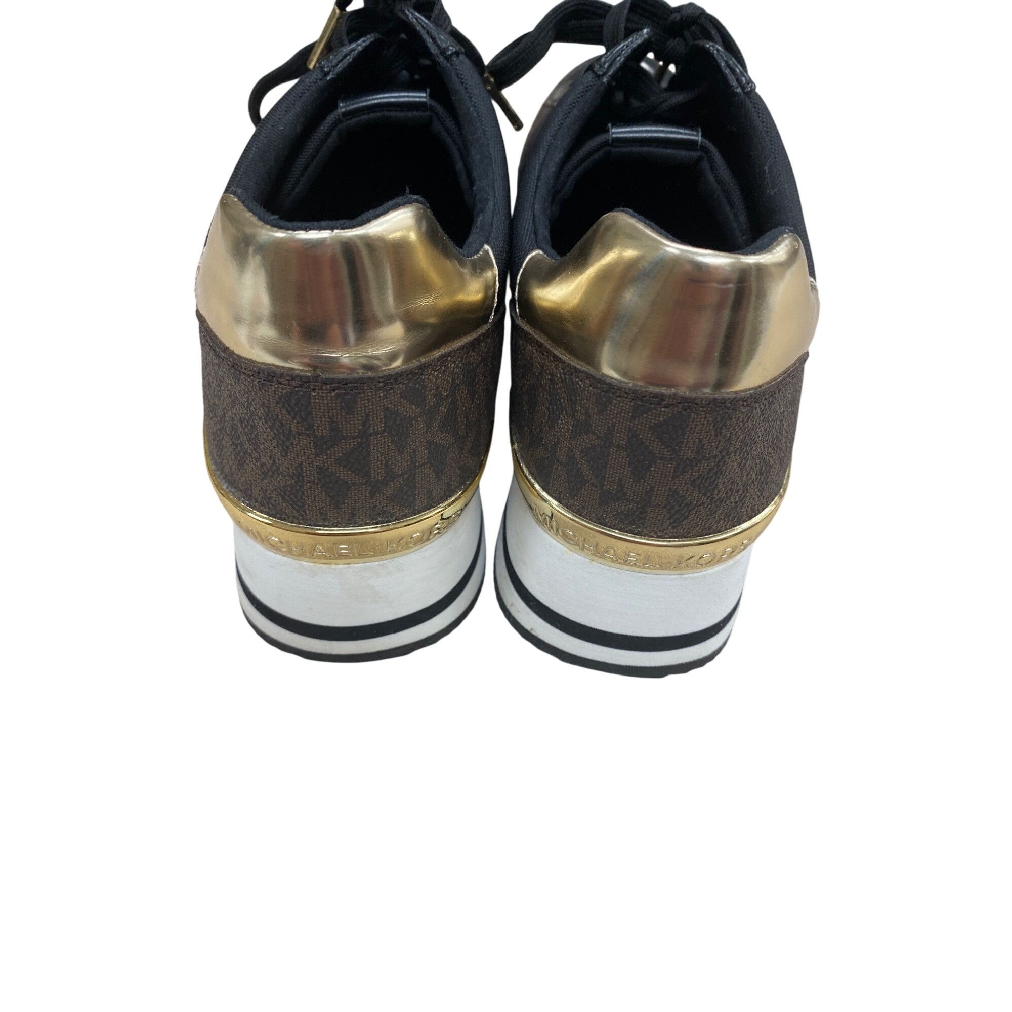 Michael Kors Michael Kors women designer sneakers brown black 10M SKU 129 Size US 10 / IT 40 - 4 Thumbnail