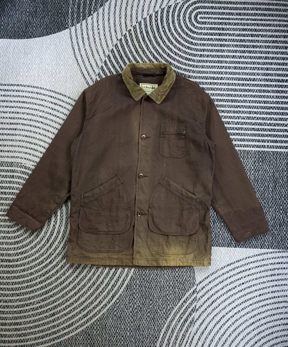 L.L. Bean 🔥RARE Vintage L.L.Bean Faded Workwear Chore Jacket Size US XL / EU 56 / 4 - 1 Thumbnail