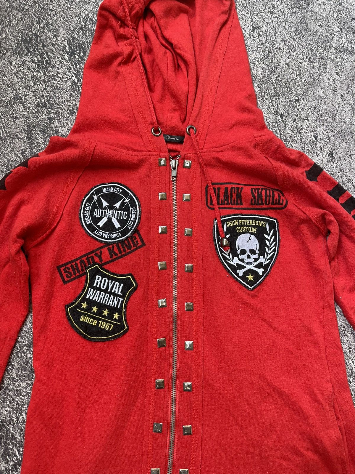 Japanese Brand Y2k Sky Bomber skull ifsixwasnine zip Hoodie Size US M / EU 48-50 / 2 - 4 Thumbnail