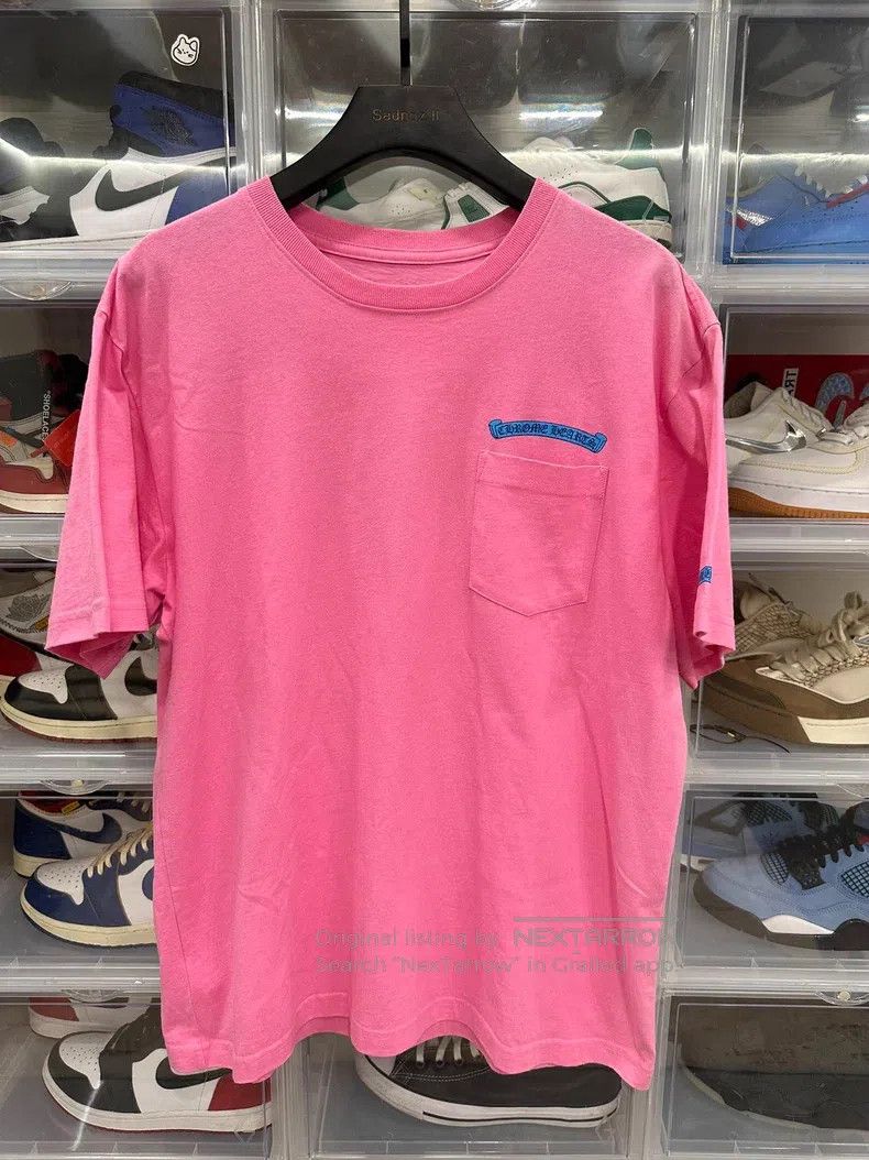 Chrome Hearts CHROME HEARTS Size XL Pink scroll short sleeve Size US XL / EU 56 / 4 - 1 Thumbnail