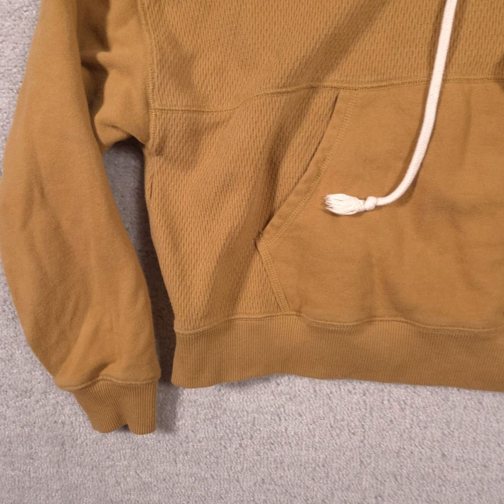 Vintage Aerie Hoodie Womens M Brown Waffle Knit Thermal Pullover Kangaroo Pocket Casual Fall Adults Mens Womens Size M / US 6-8 / IT 42-44 - 3 Thumbnail