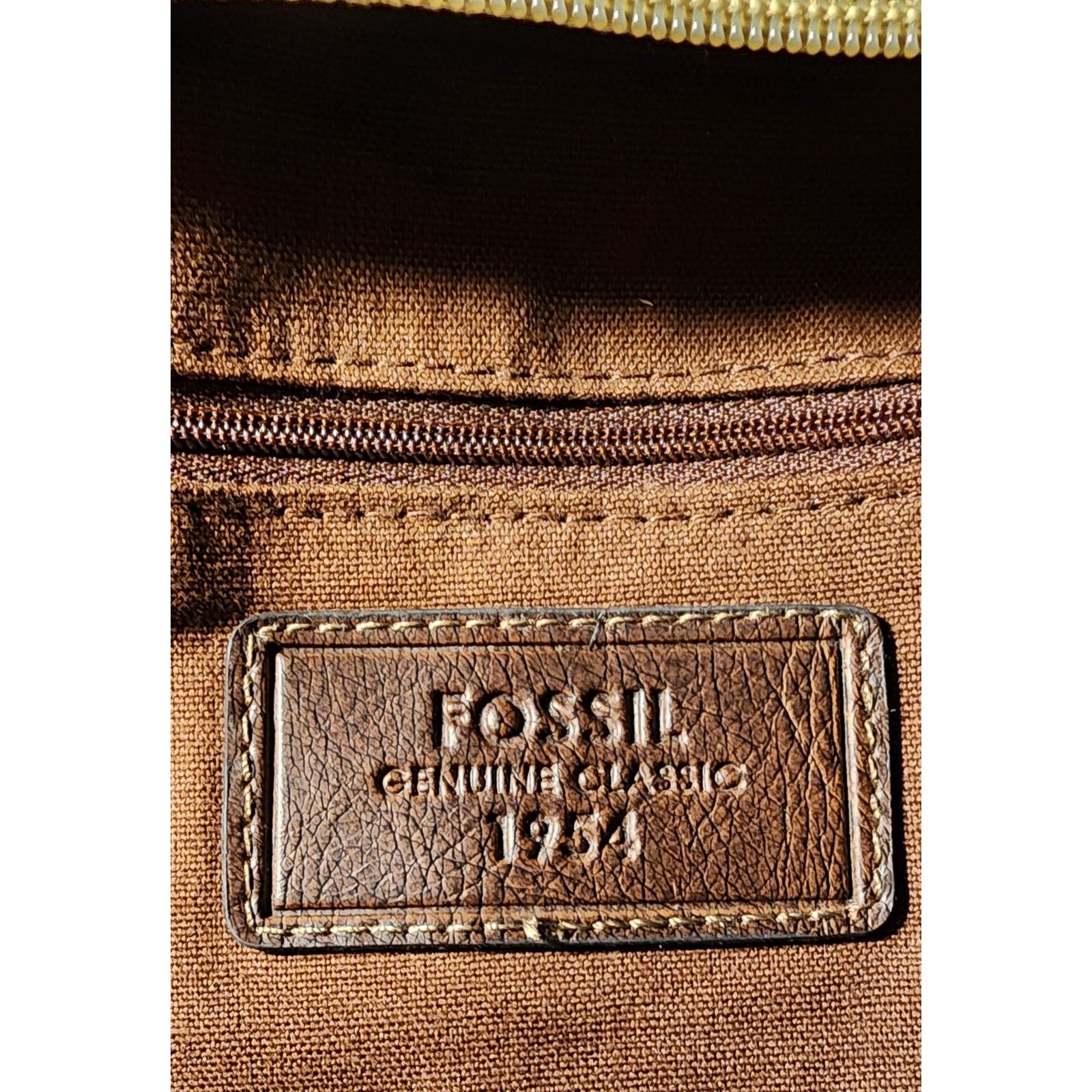 Fossil Fossil key lock tapestry carpet purse crossbody leather trim Size ONE SIZE - 4 Thumbnail