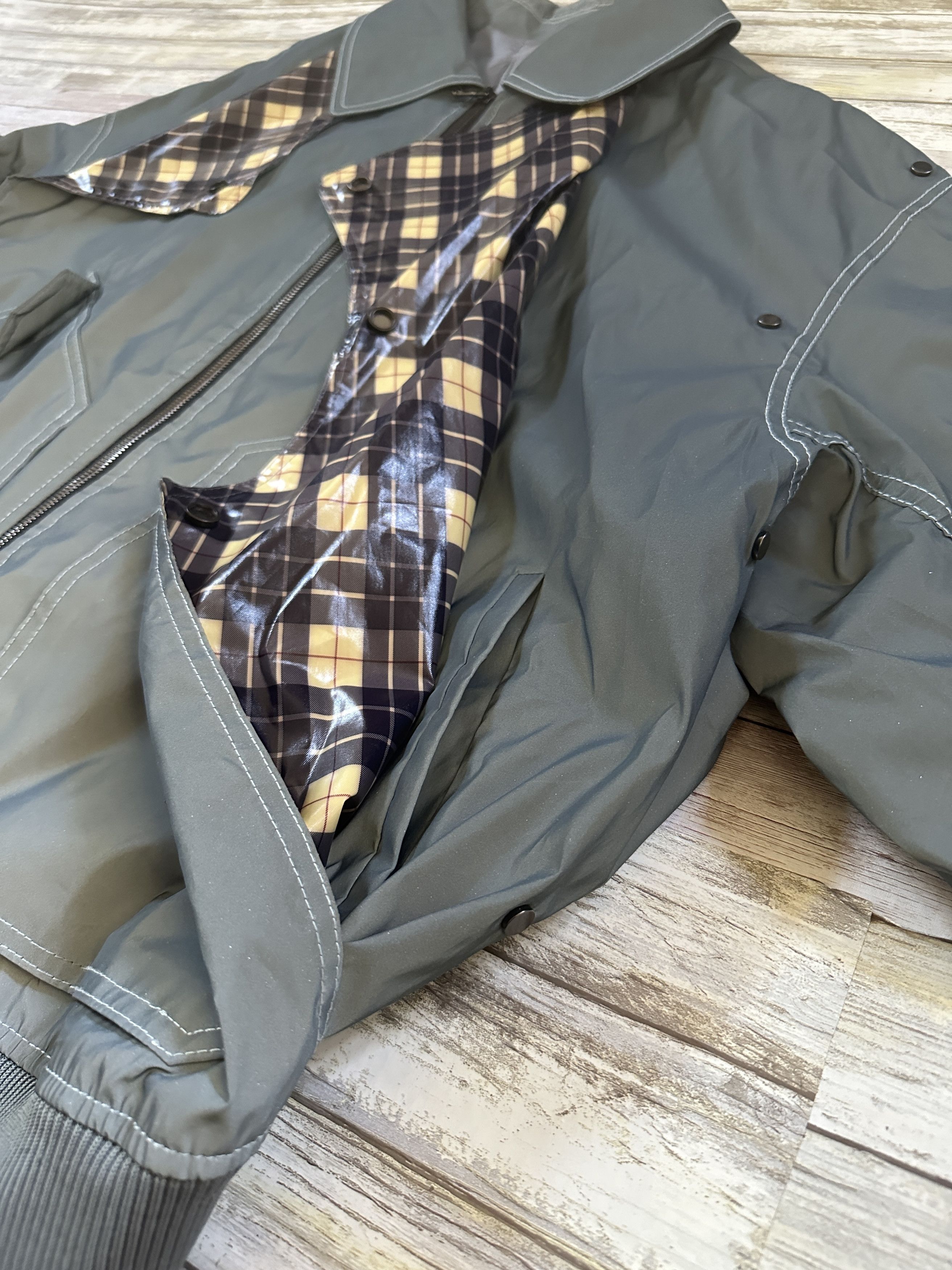 Wooyoungmi Contrast Plaid Bomber Jacket Size US M / EU 48-50 / 2 - 9 Thumbnail